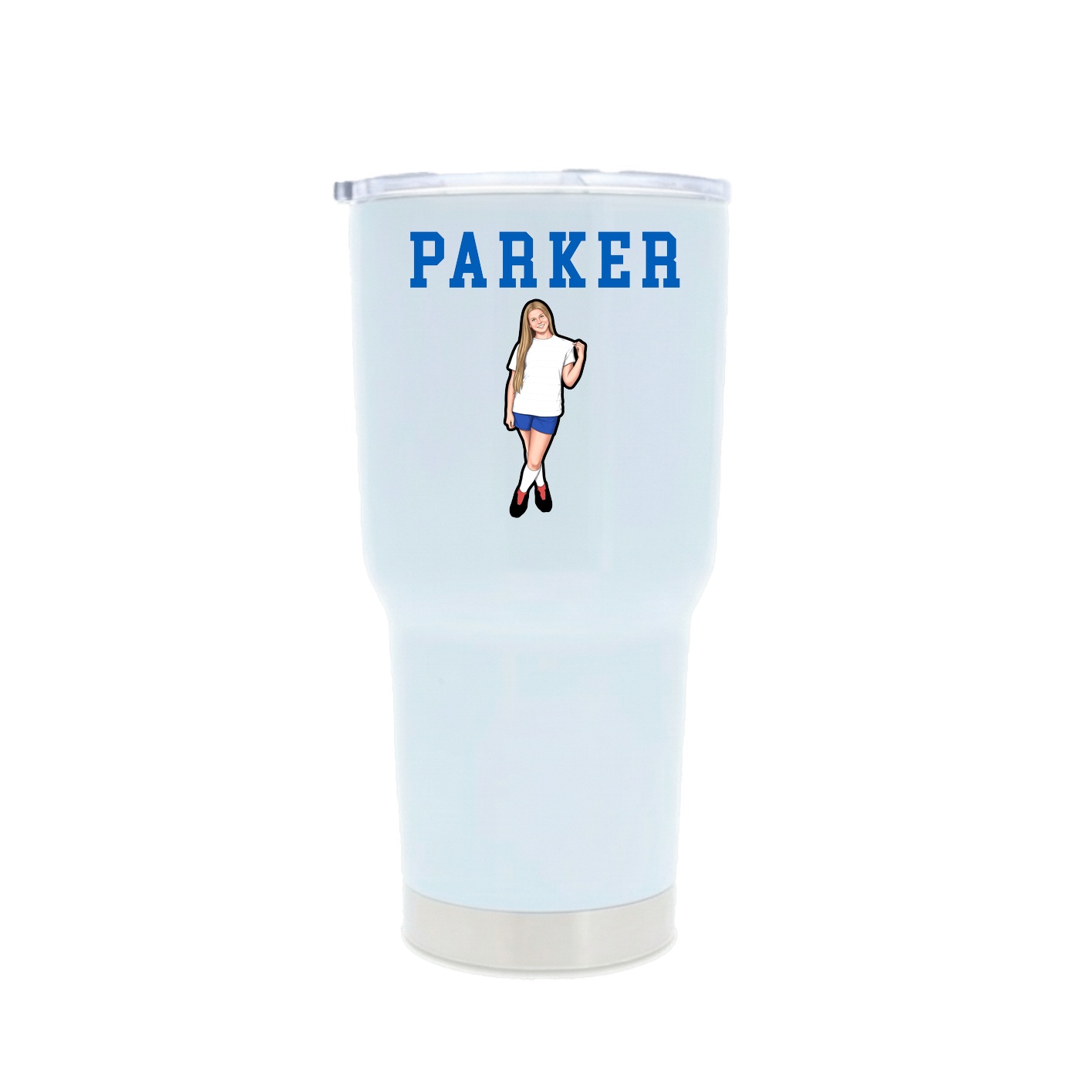 30oz Stainless Steel Tumbler — Shirsey in White