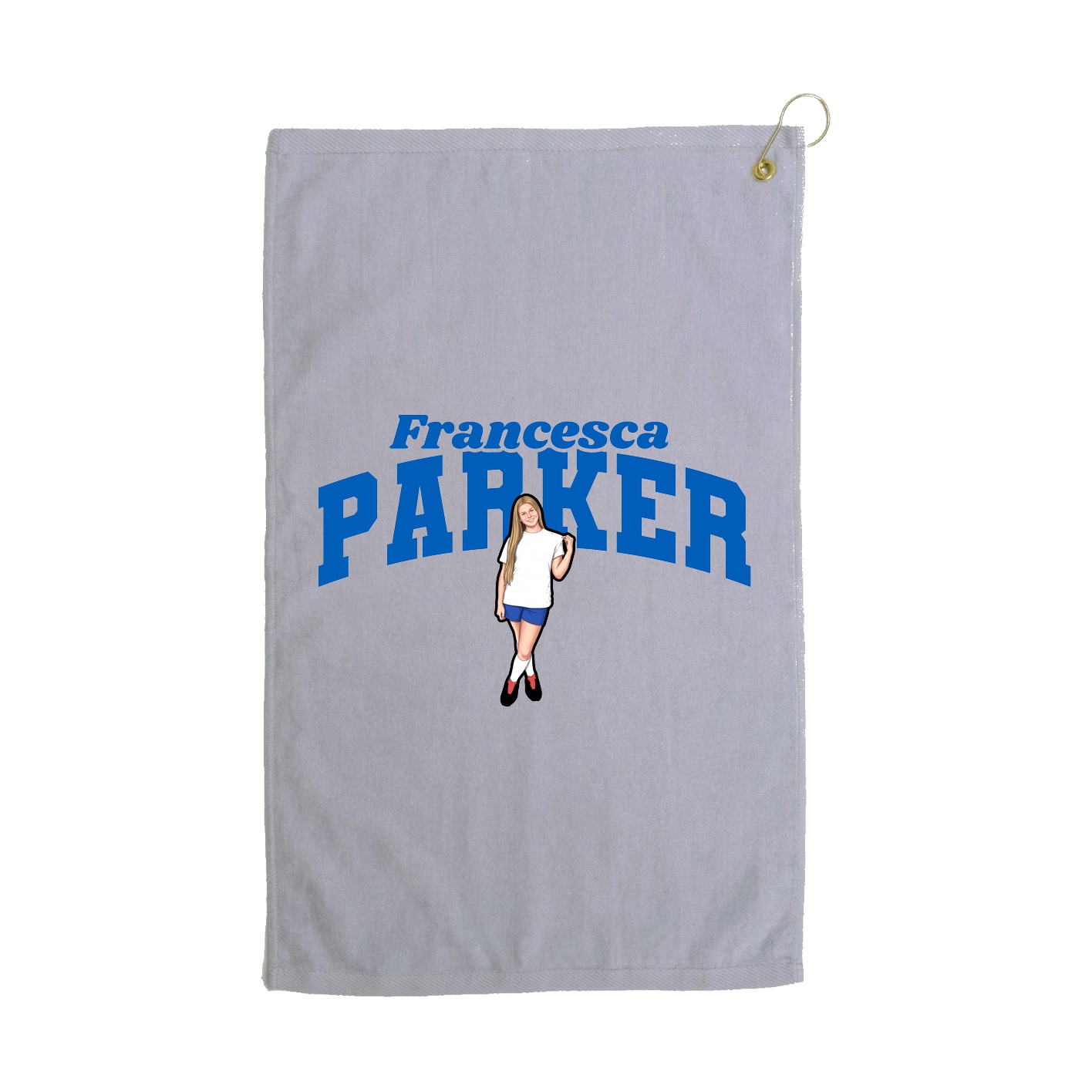 Golf Towel — Signature Arch in Grey