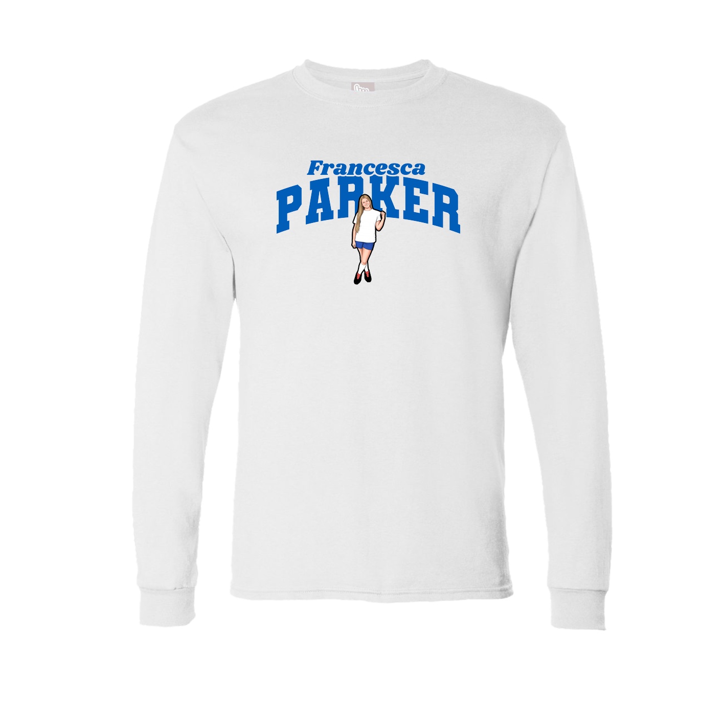 Long Sleeve Tee — Signature Arch in White