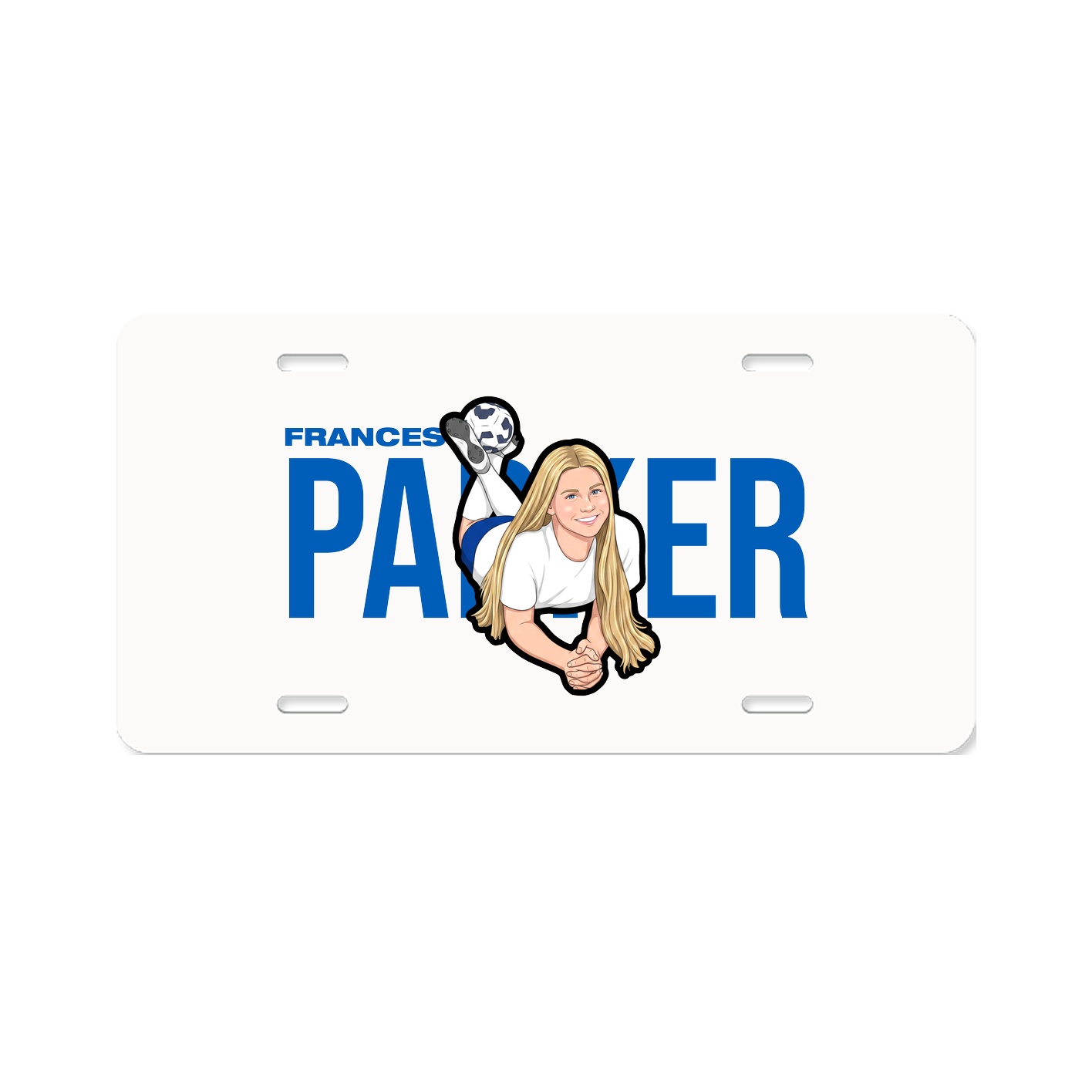 License Plate — Player Name in Classic