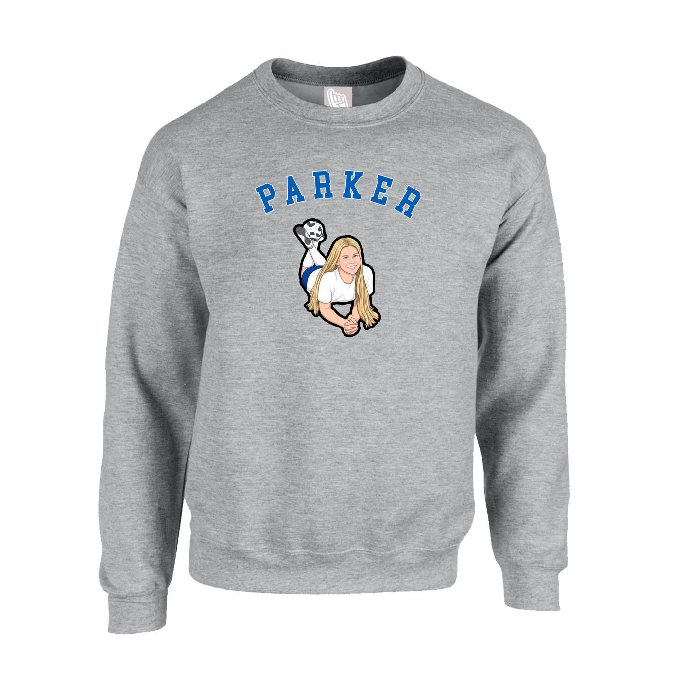 Fleece Crew — Shirsey Arch in Grey