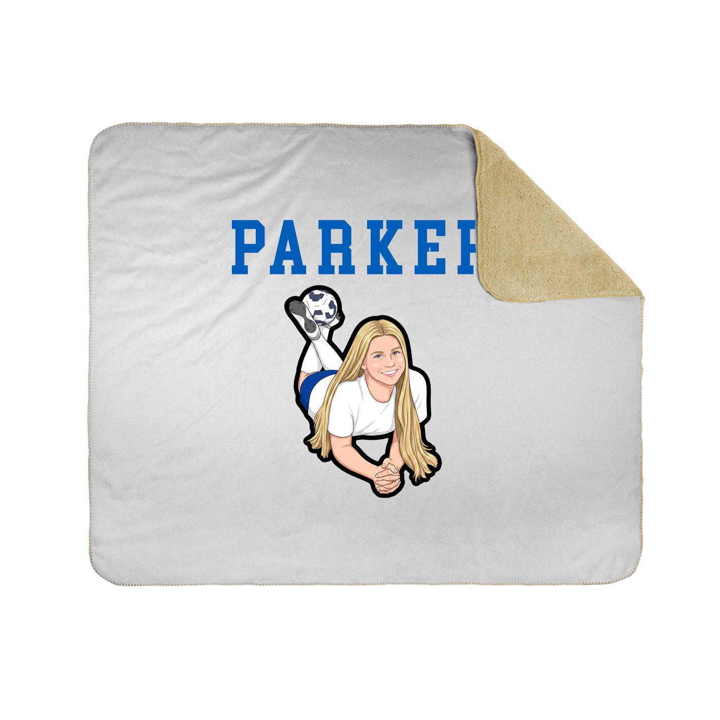 Throw Blanket — Shirsey in White