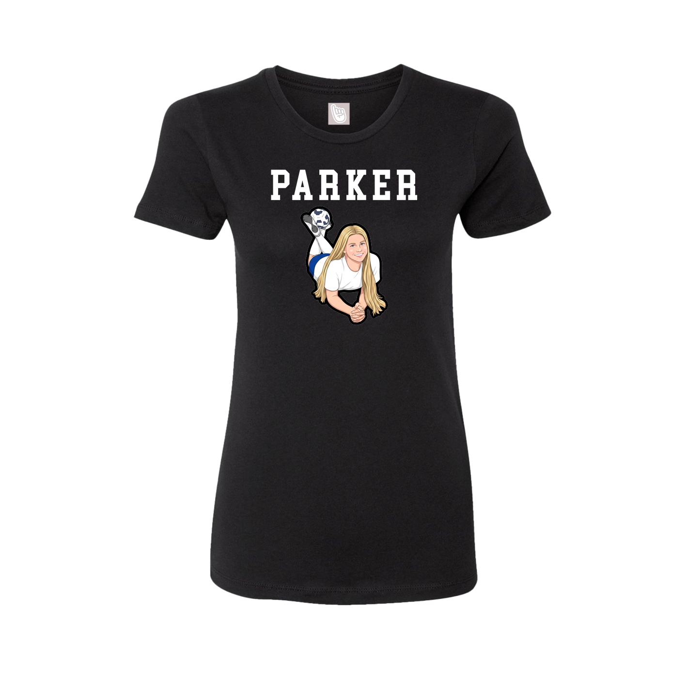 Fitted Women's Tee — Shirsey in Black