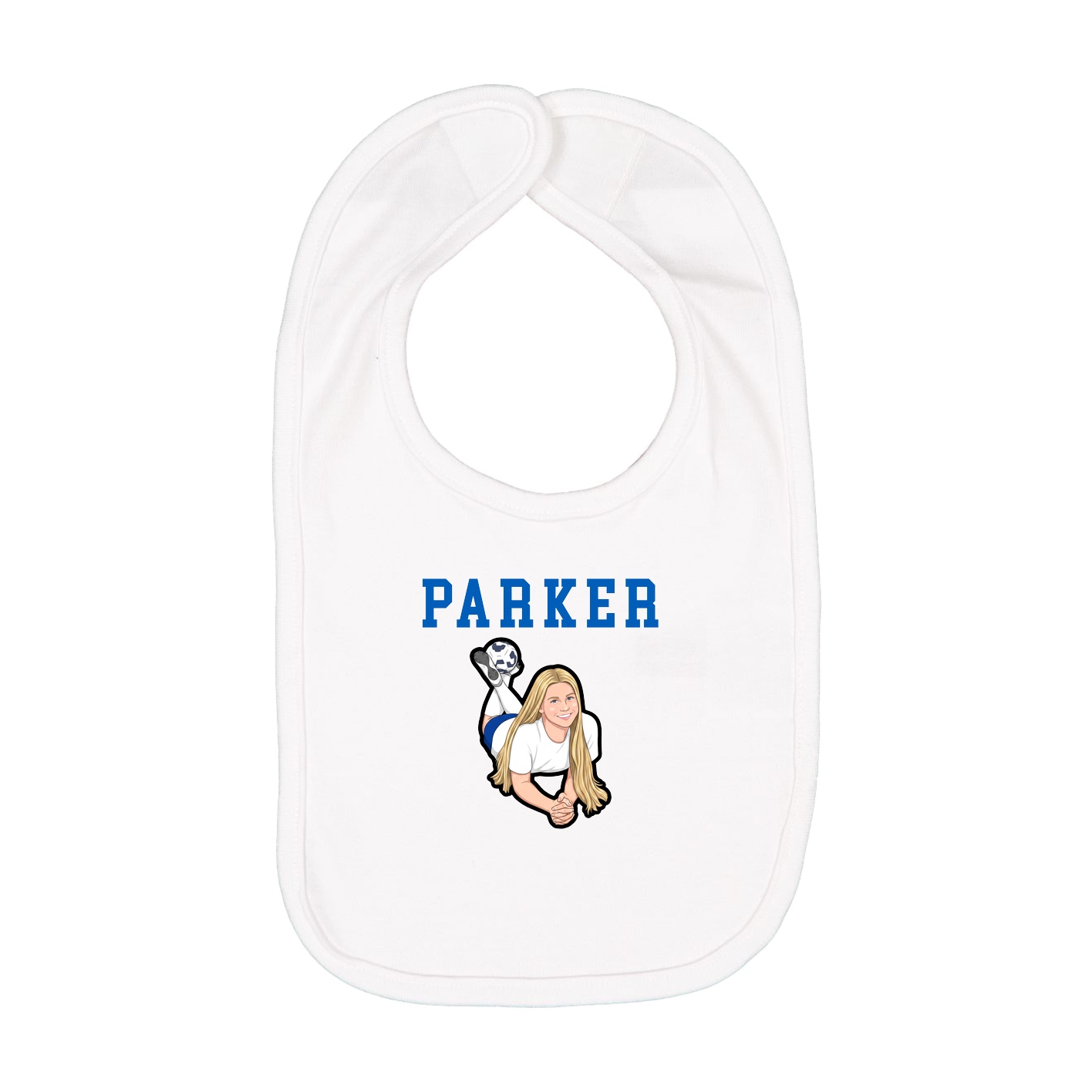 Infant Bib — Shirsey in White