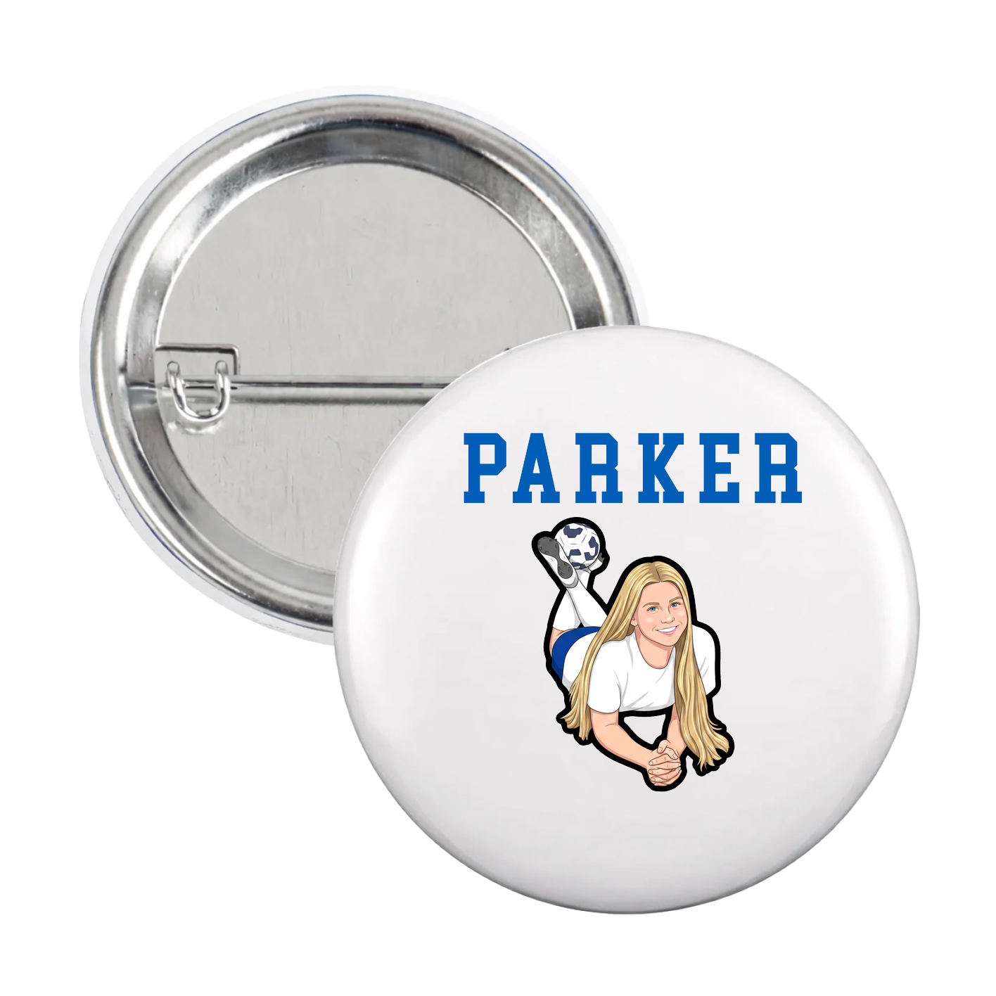 Game Day Button — Shirsey in White