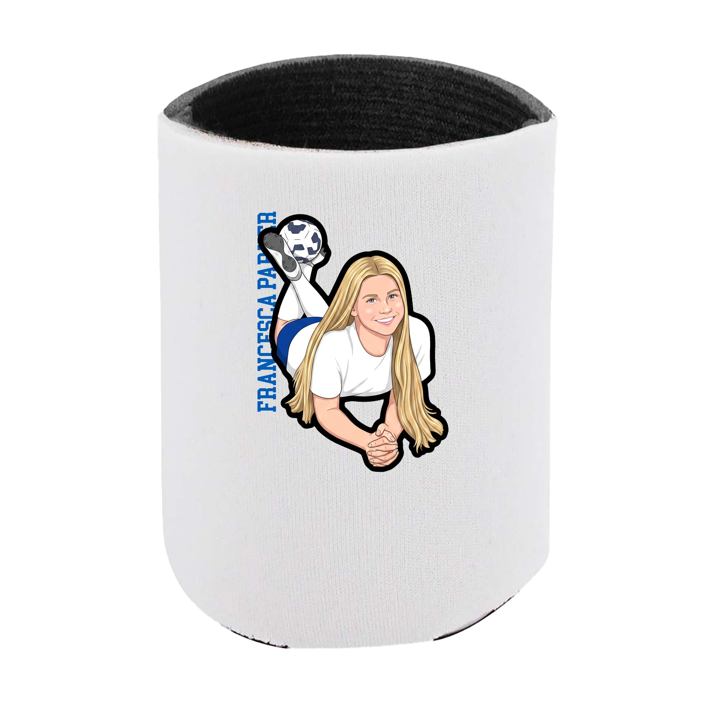 Can Holder — Name Vertical in White