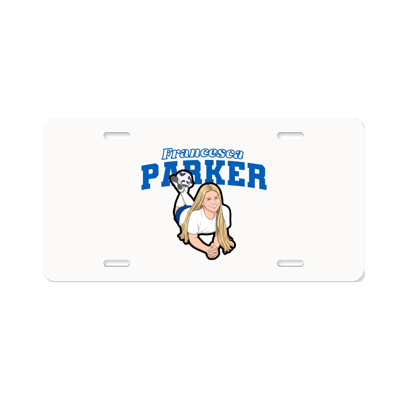 License Plate — Name Arch in Classic