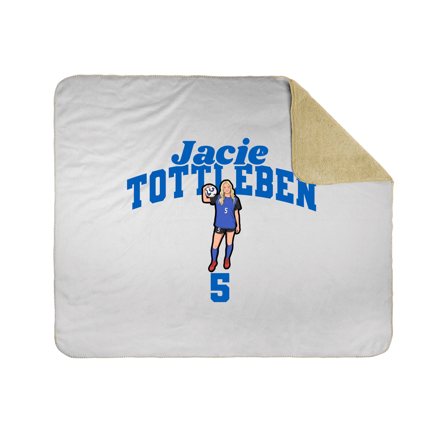 Throw Blanket — Signature Arch in White