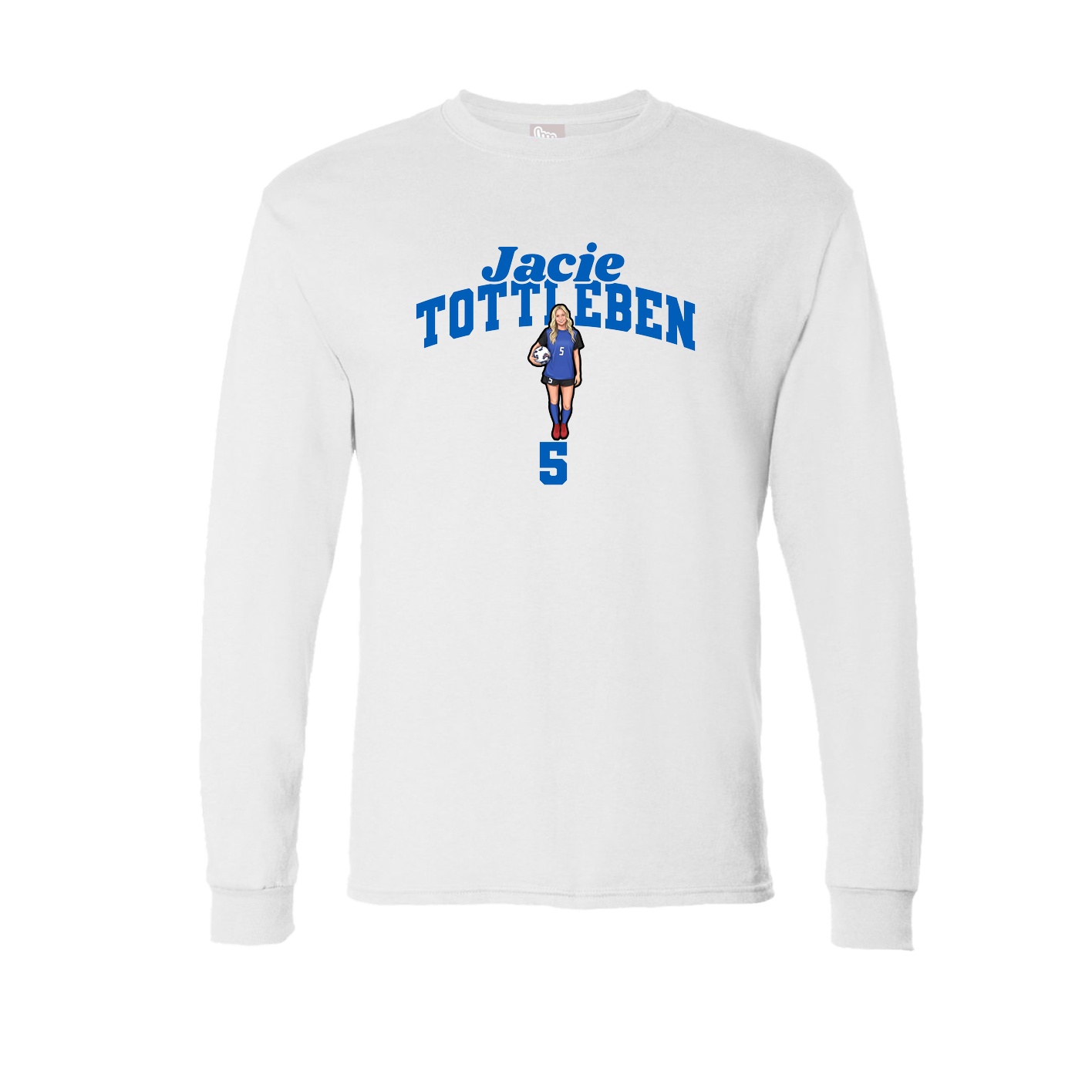 Long Sleeve Tee — Signature Arch in White