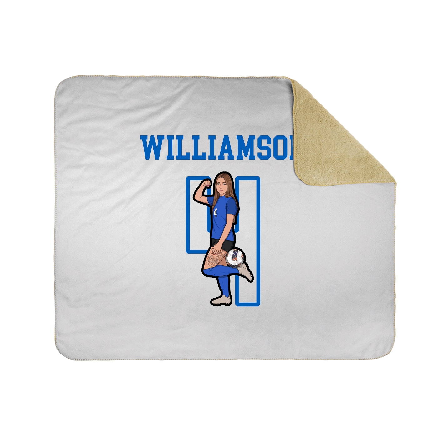 Throw Blanket — Shirsey in White