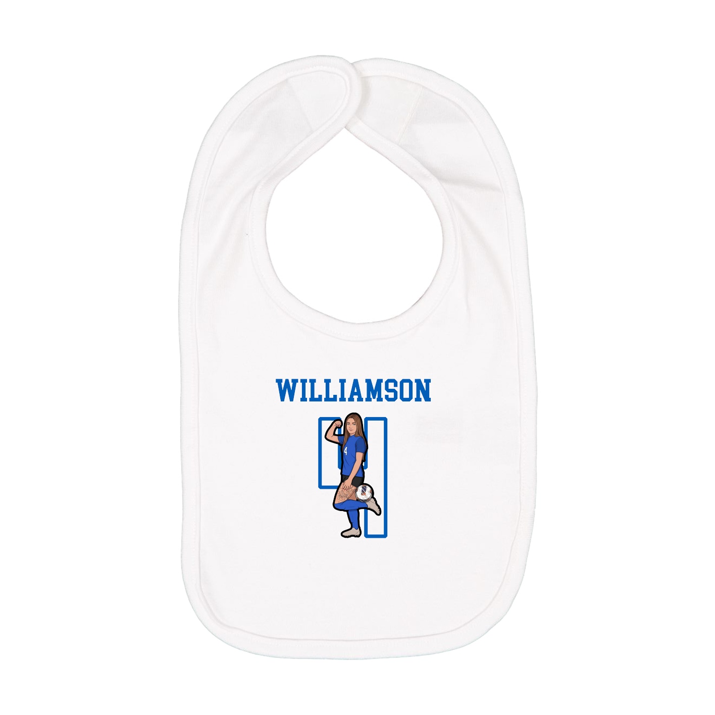 Infant Bib — Shirsey in White