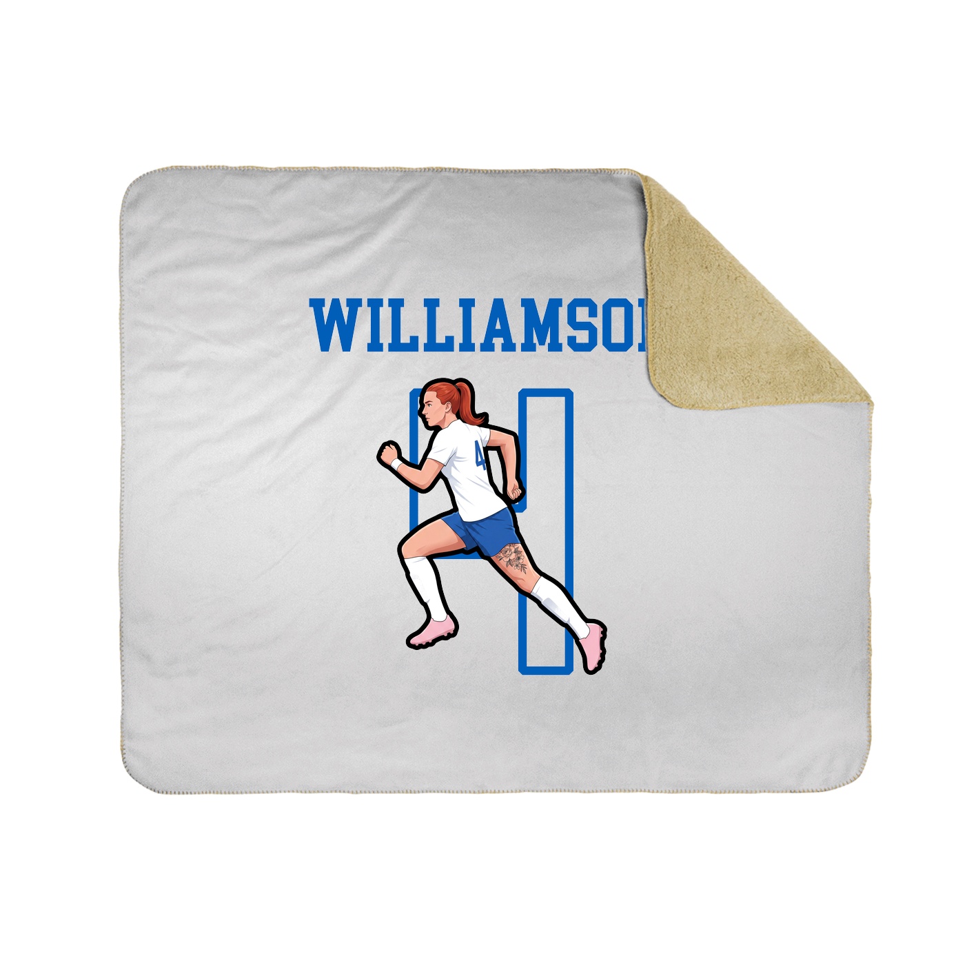 Throw Blanket — Shirsey in White