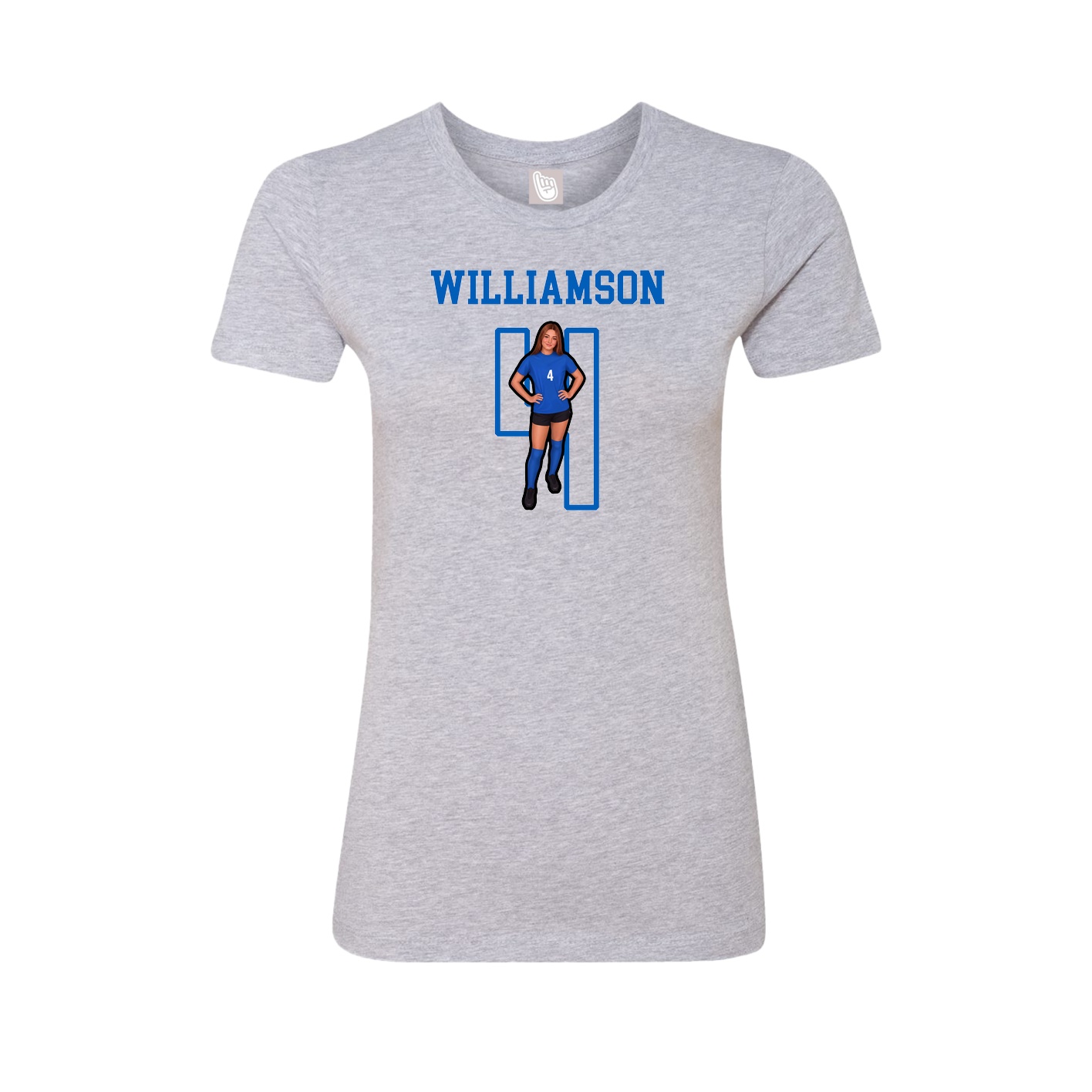 Fitted Women's Tee — Shirsey in Grey