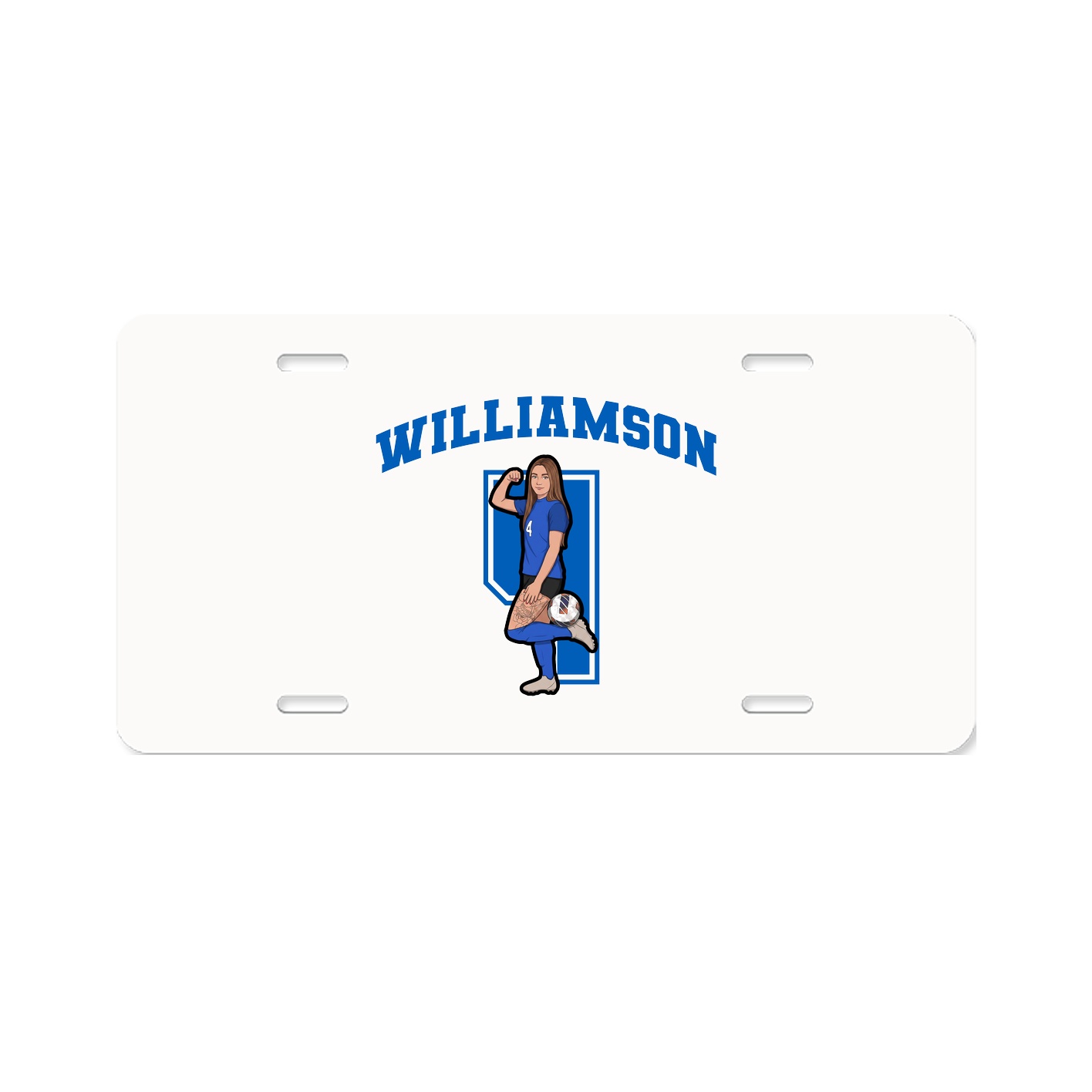 License Plate — Number in Classic
