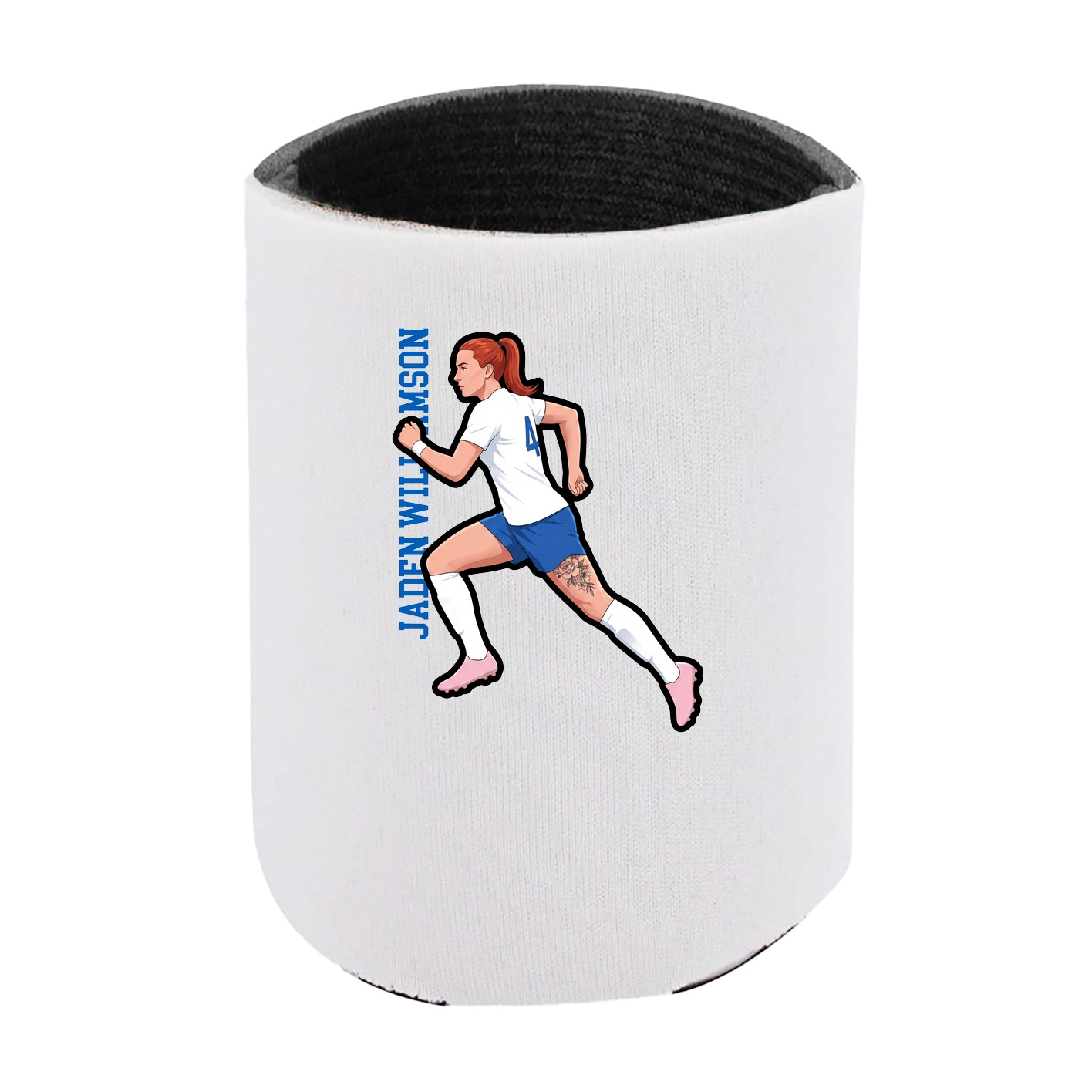 Can Holder — Name Vertical in White