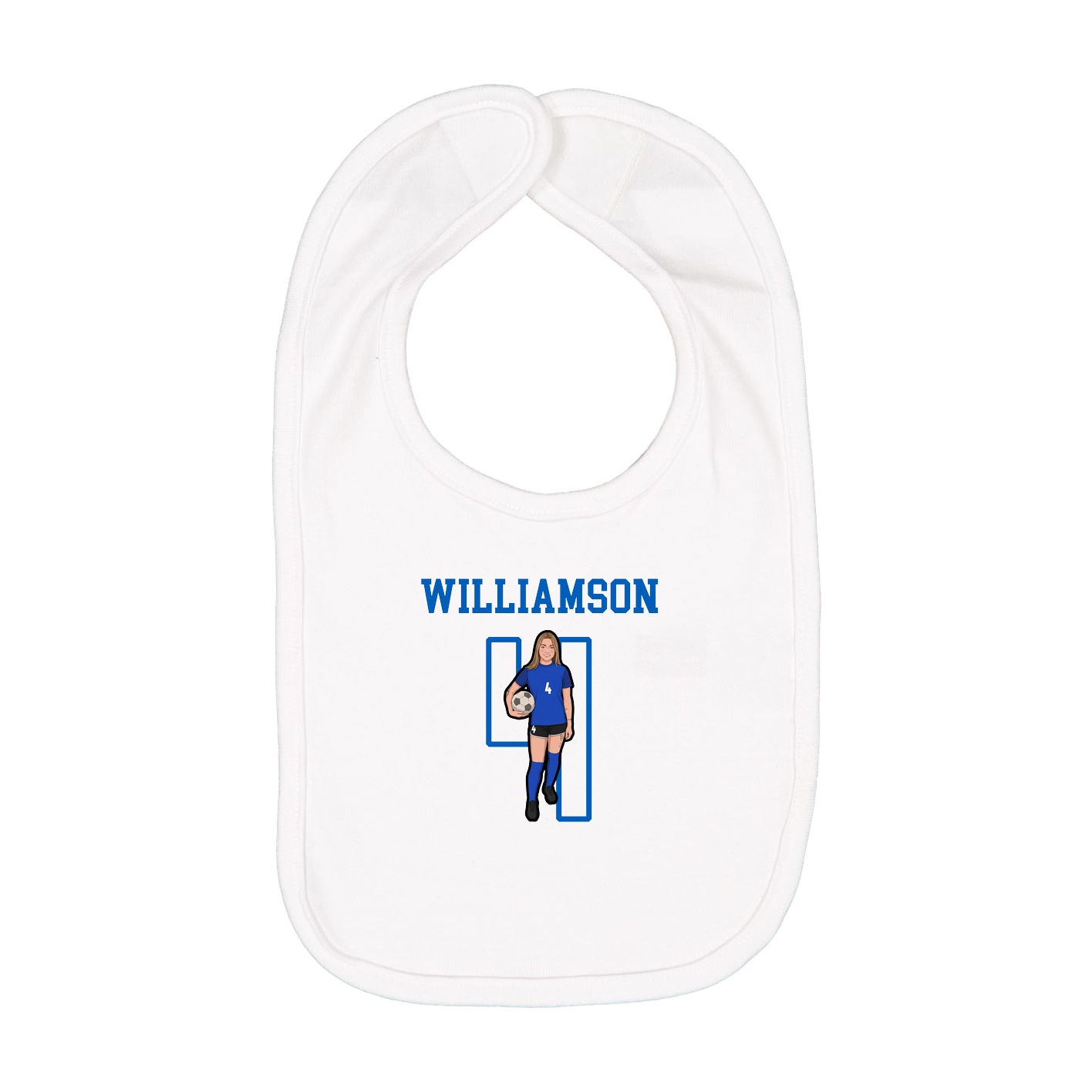 Infant Bib — Shirsey in White