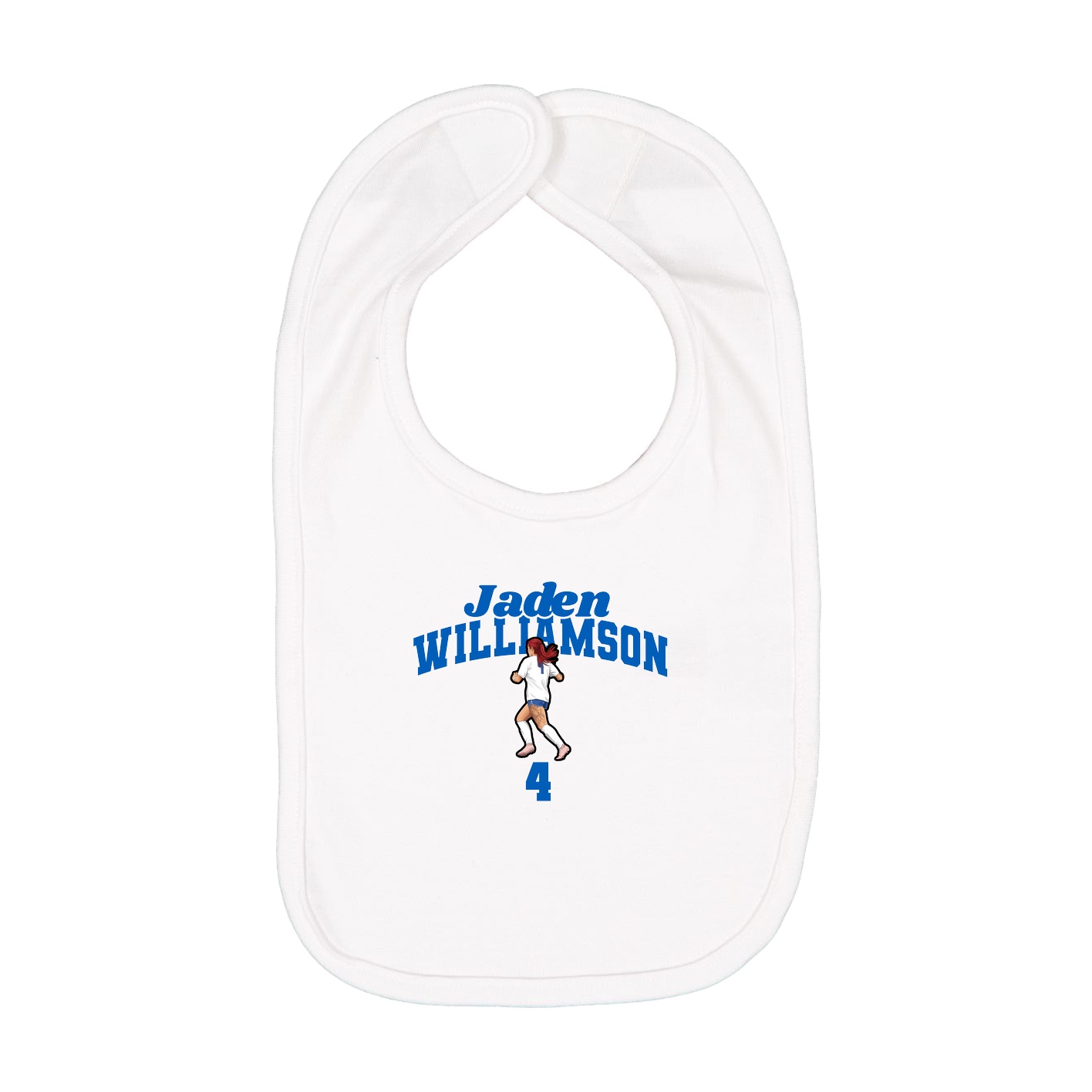 Infant Bib — Signature Arch in White
