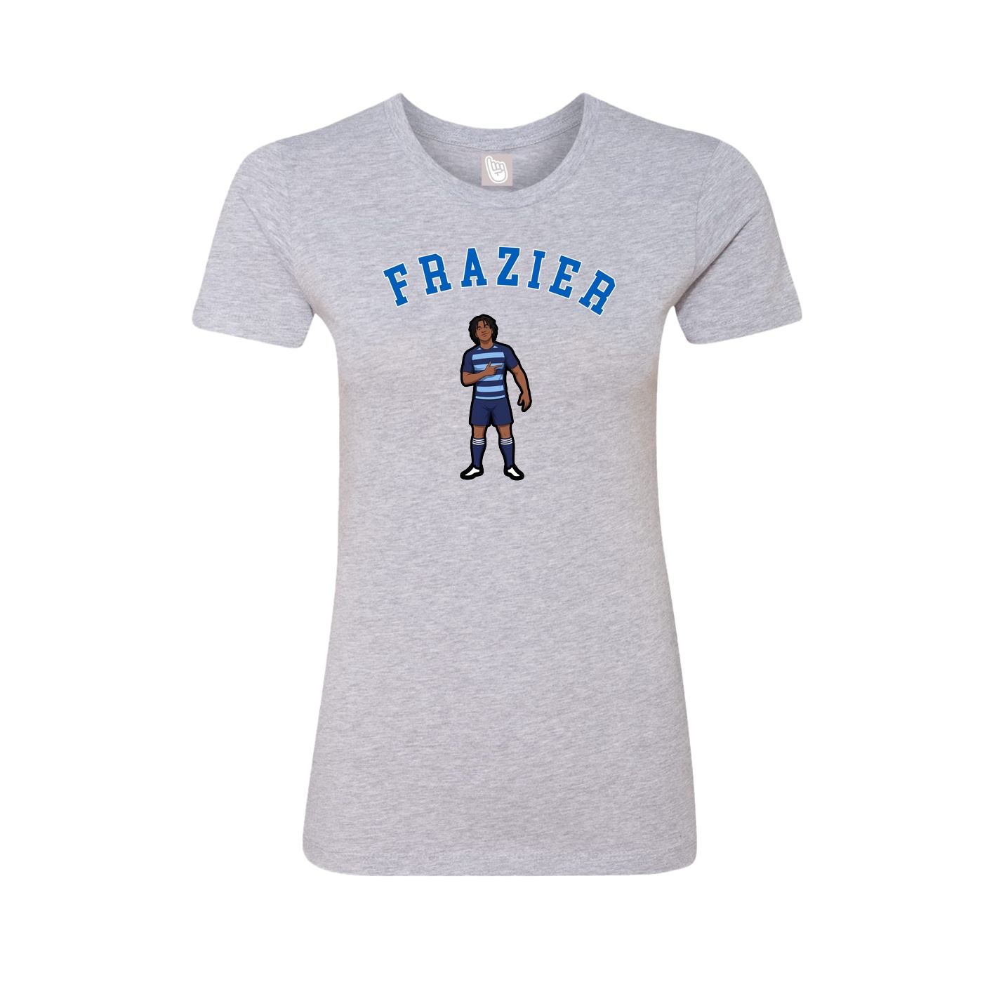 Fitted Women's Tee — Shirsey Arch in Grey