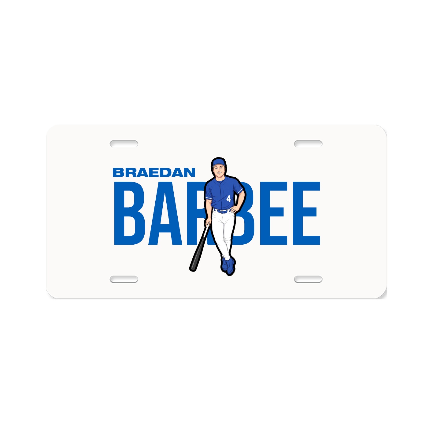 License Plate — Player Name in Classic