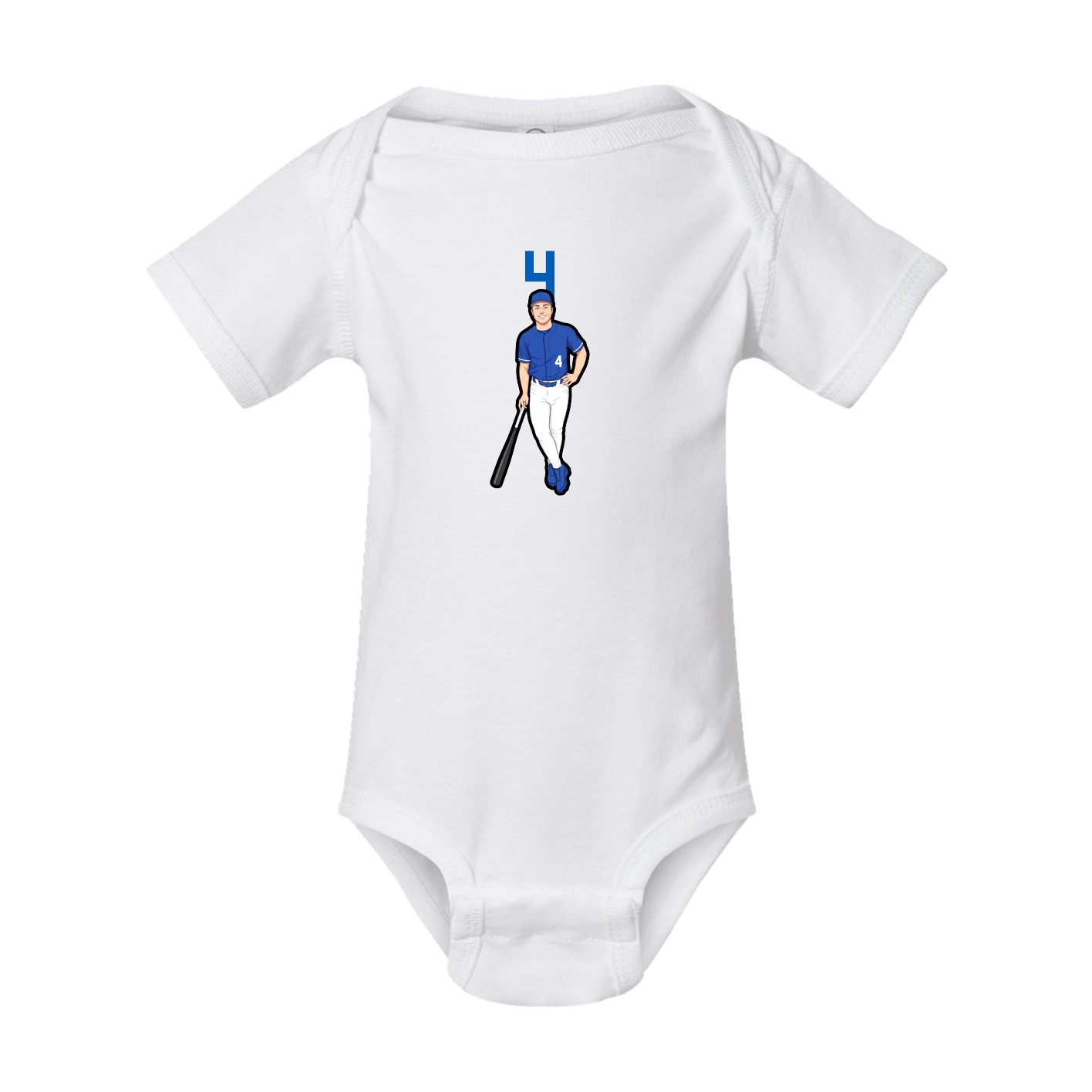 Baby Onesie — Number Top in White