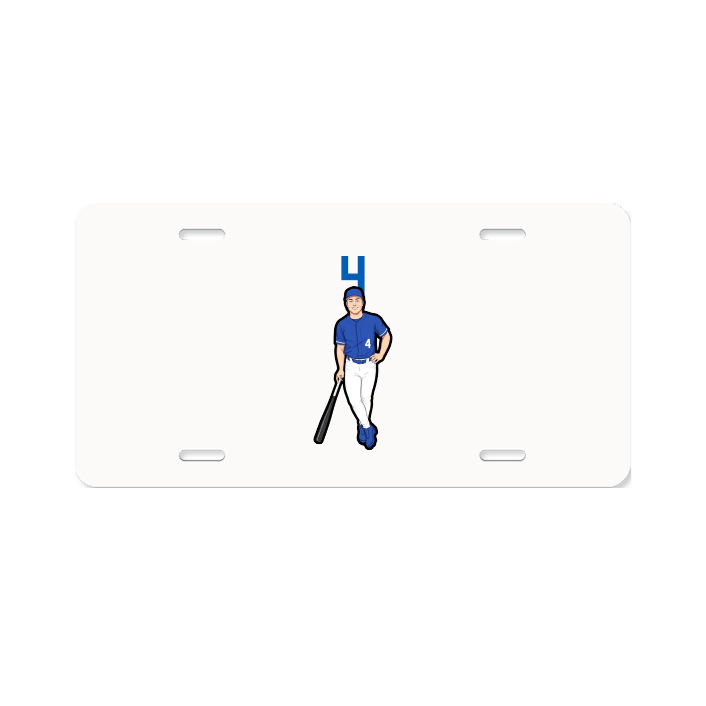 License Plate — Number Top in Classic