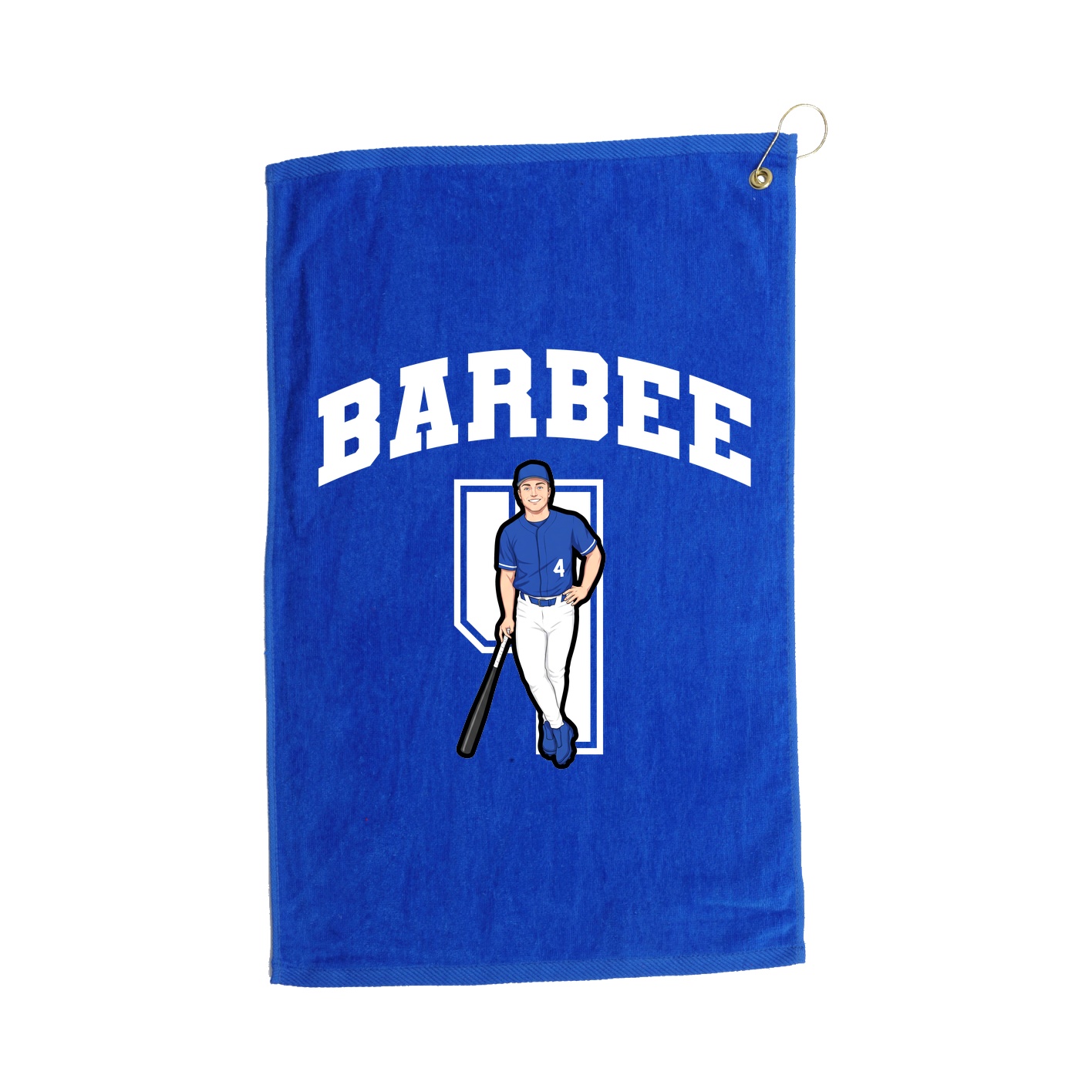 Golf Towel — Number in Royal