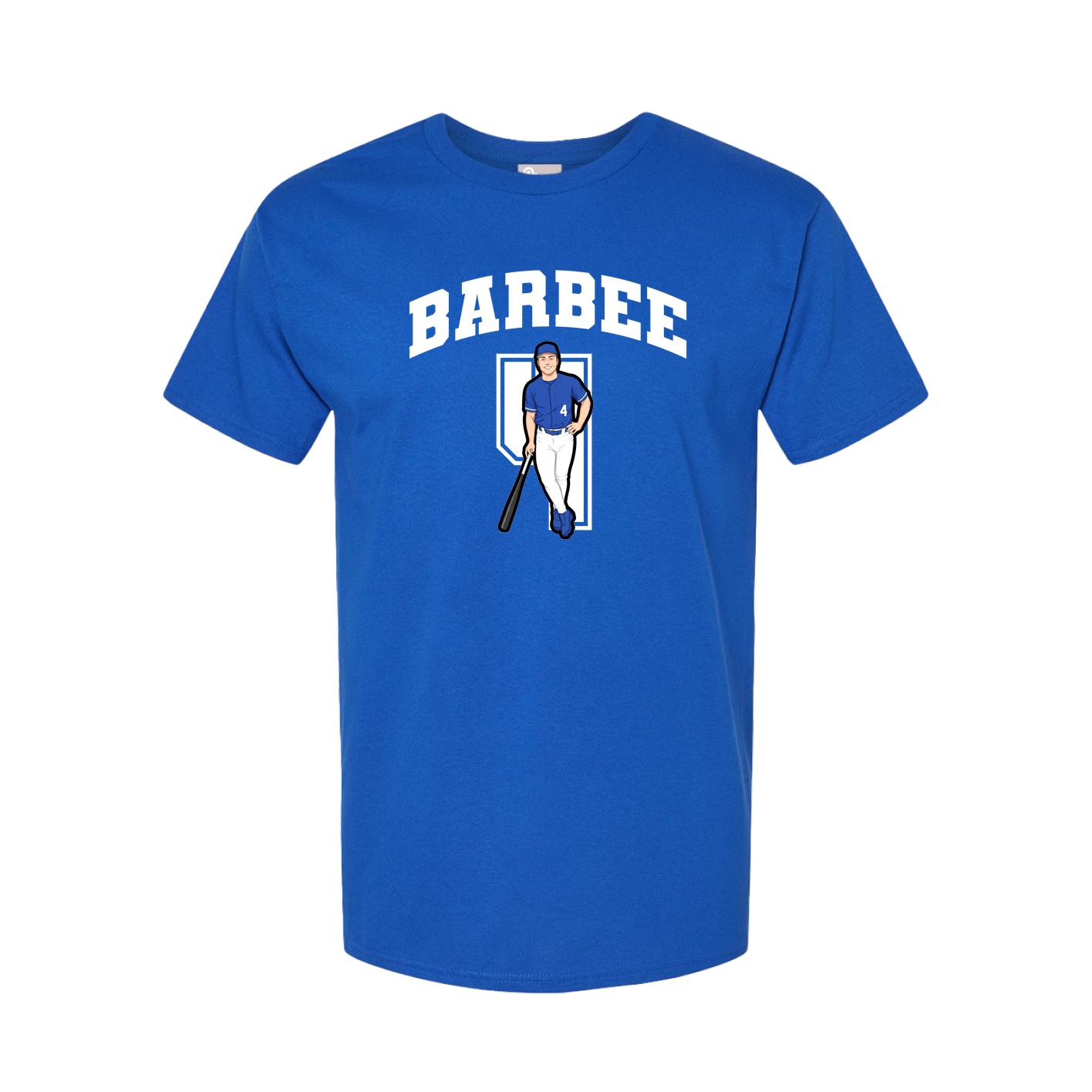 Youth Tee — Number in Royal