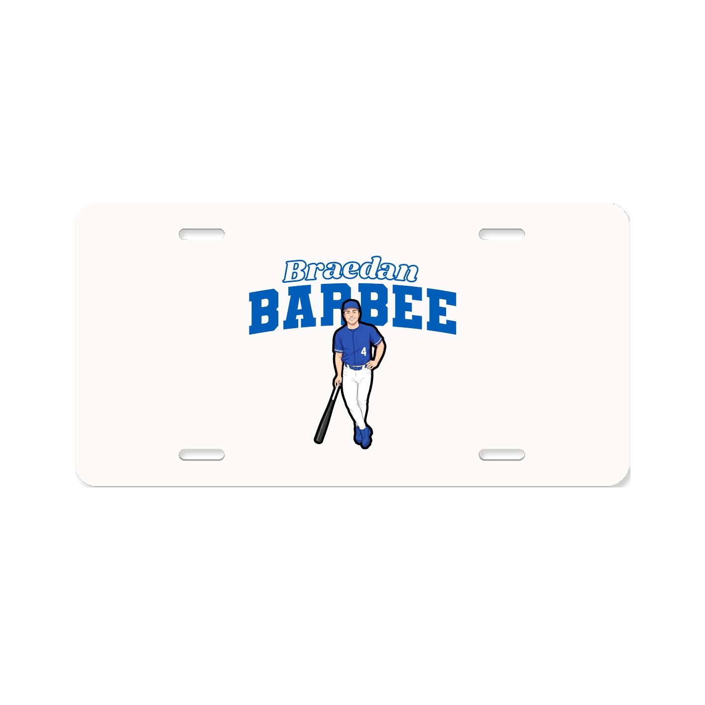 License Plate — Name Arch in Classic