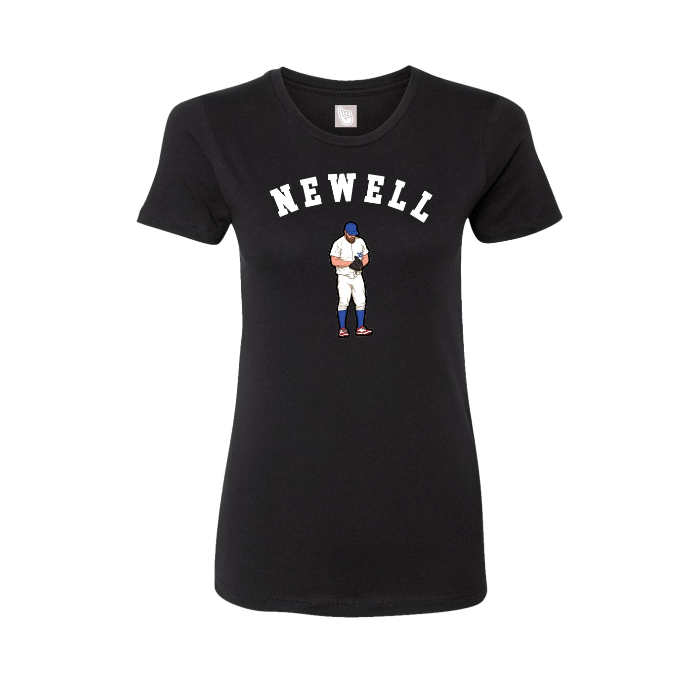 Fitted Women's Tee — Shirsey Arch in Black