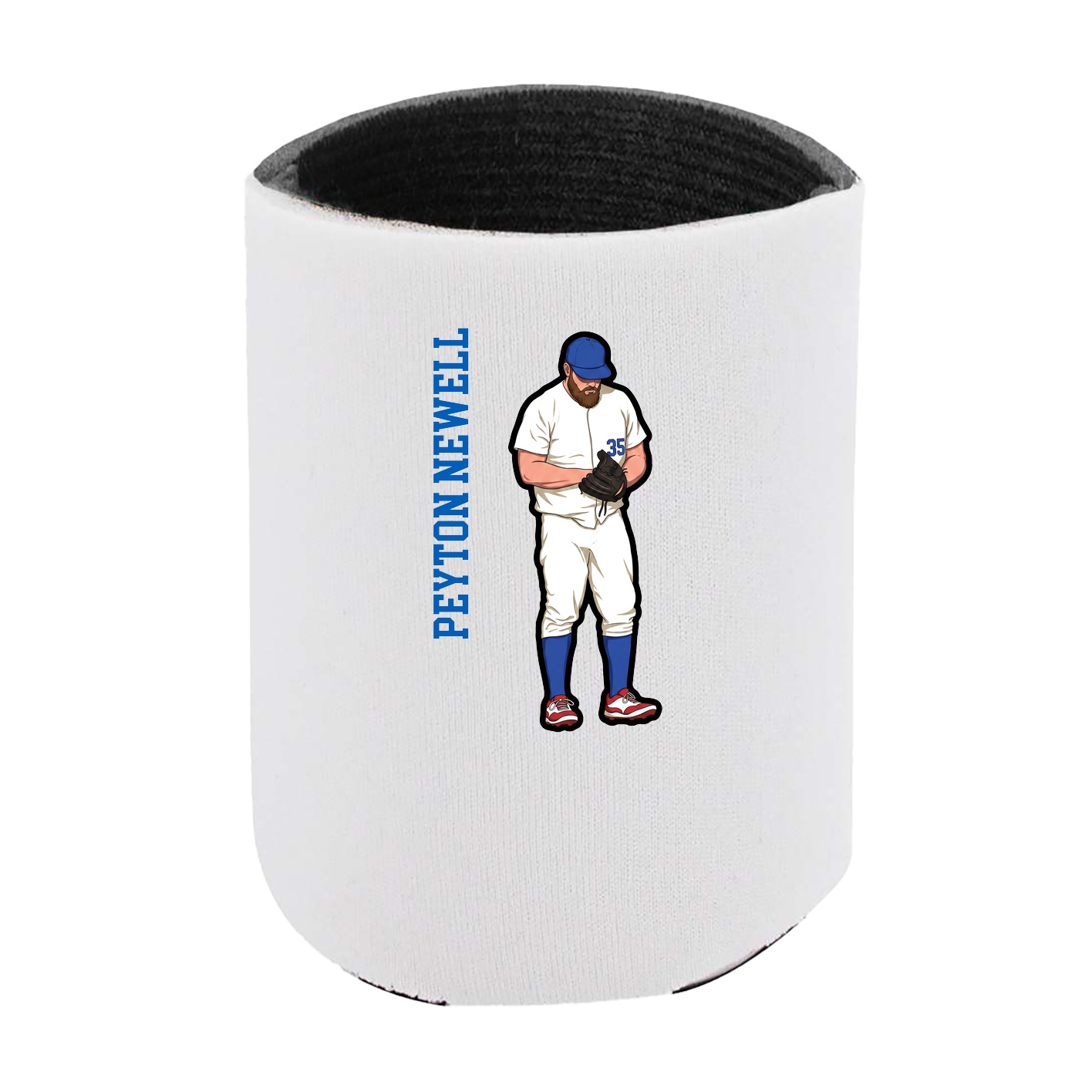 Can Holder — Name Vertical in White
