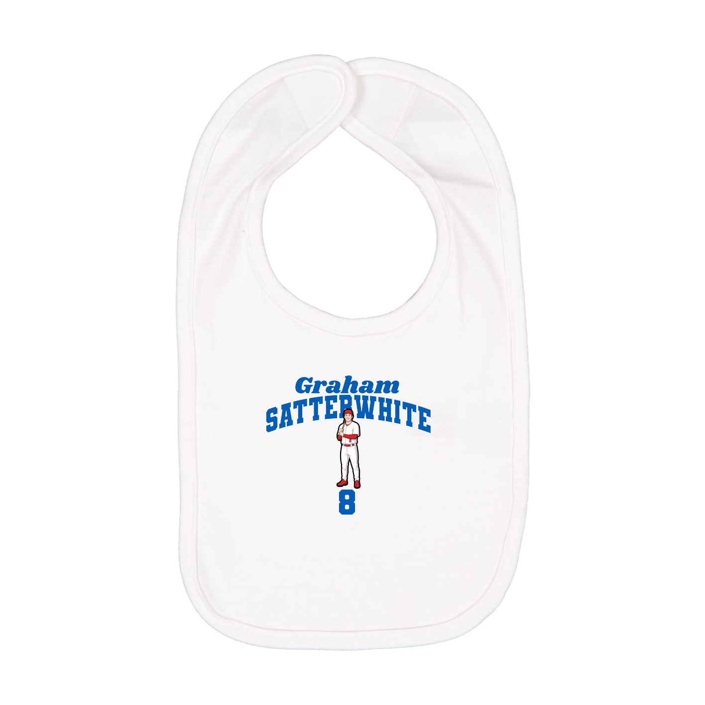 Infant Bib — Signature Arch in White