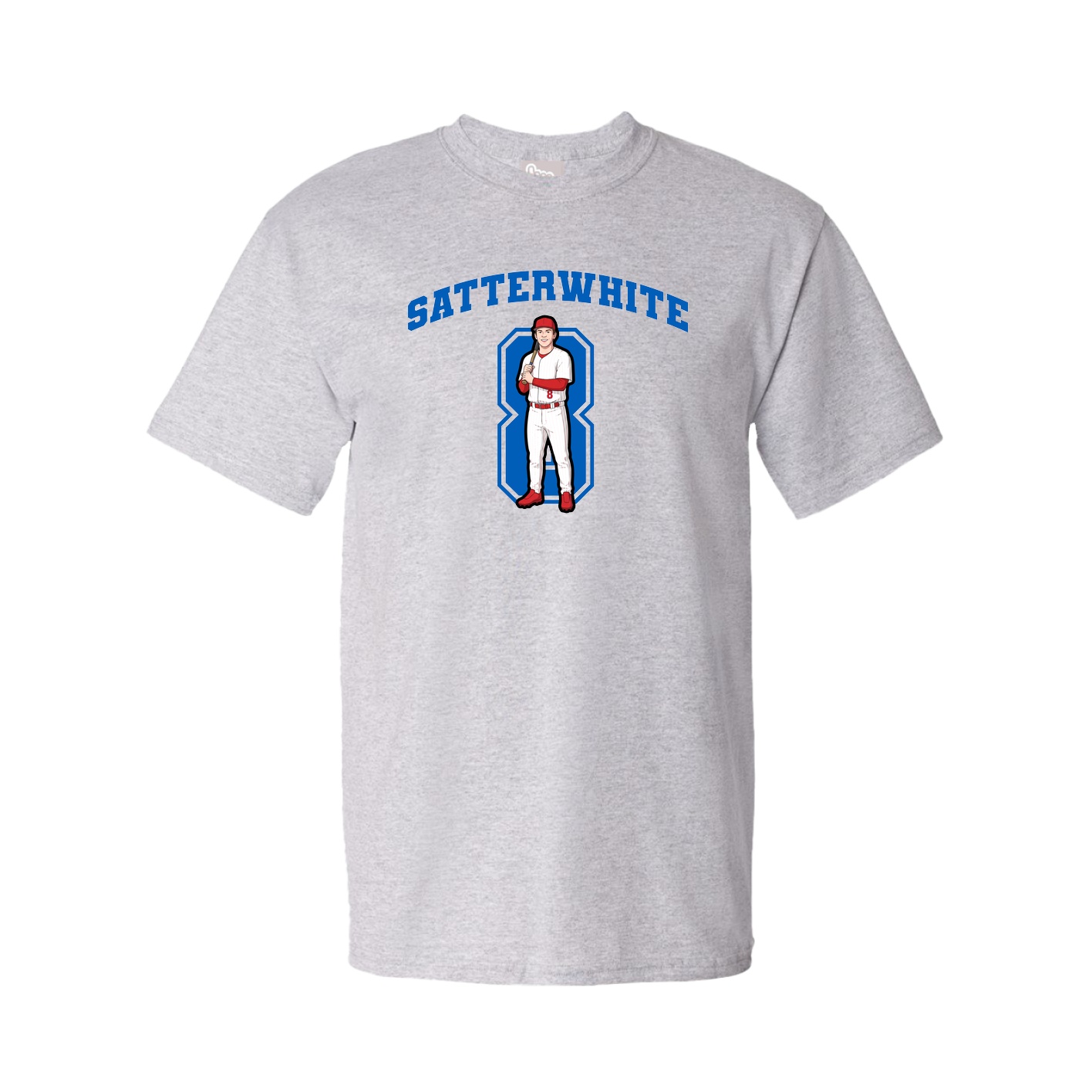 Youth Tee — Number in Grey