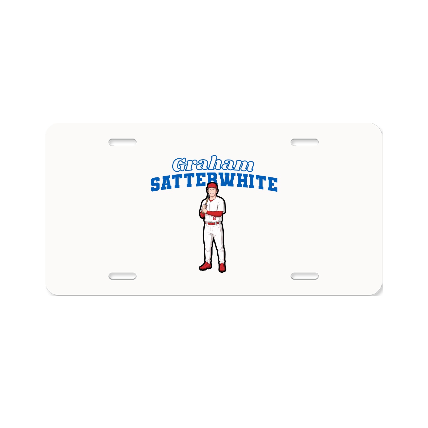 License Plate — Name Arch in Classic