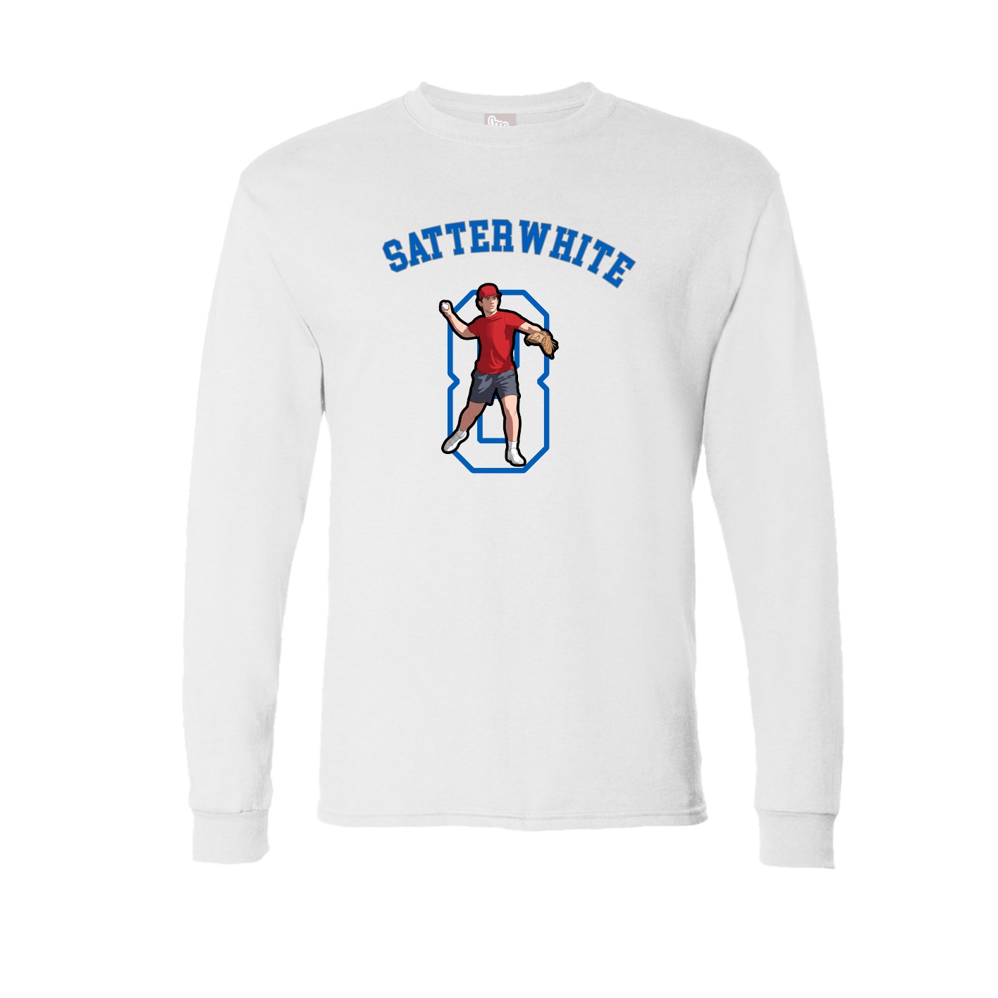 Long Sleeve Tee — Shirsey Arch in White