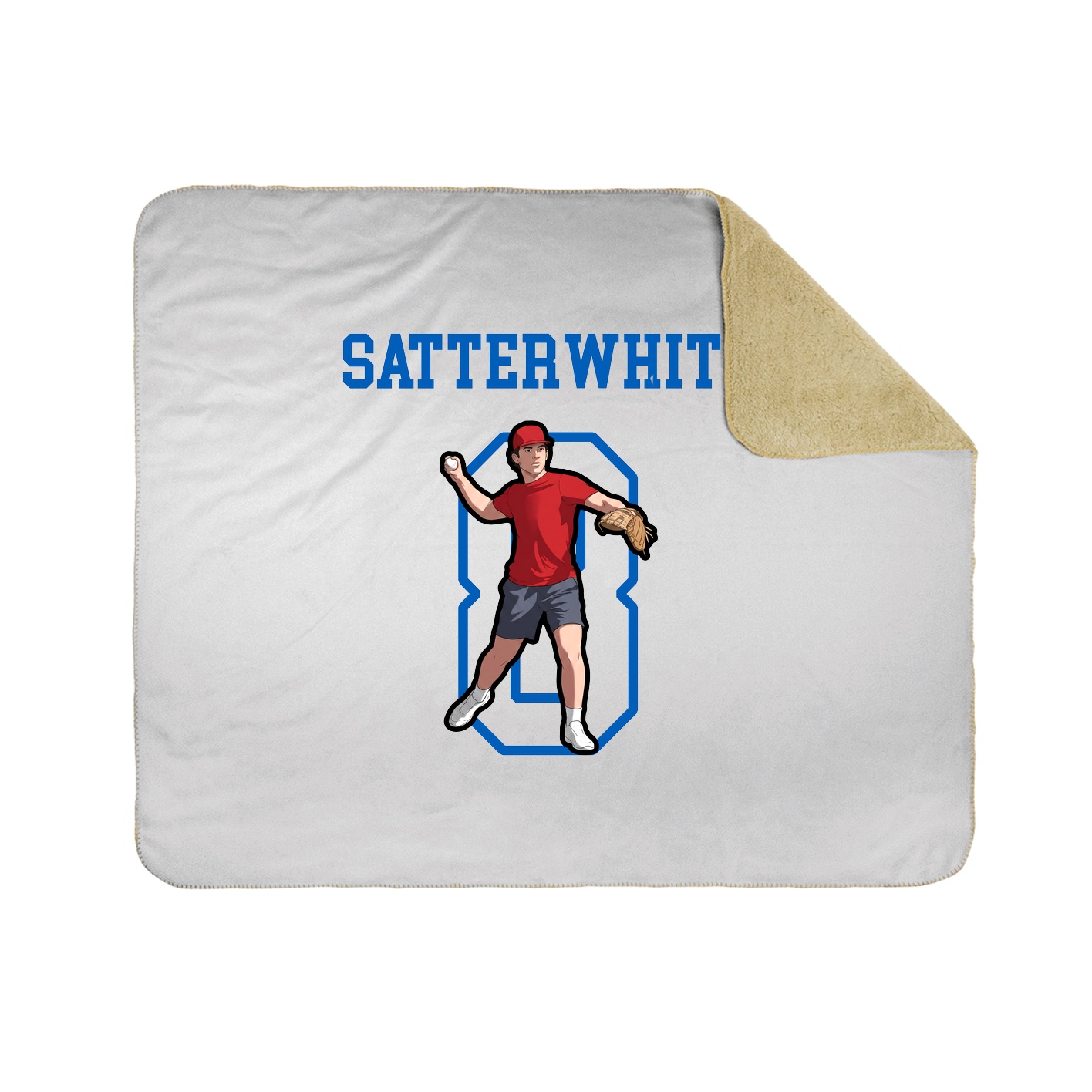 Throw Blanket — Shirsey in White