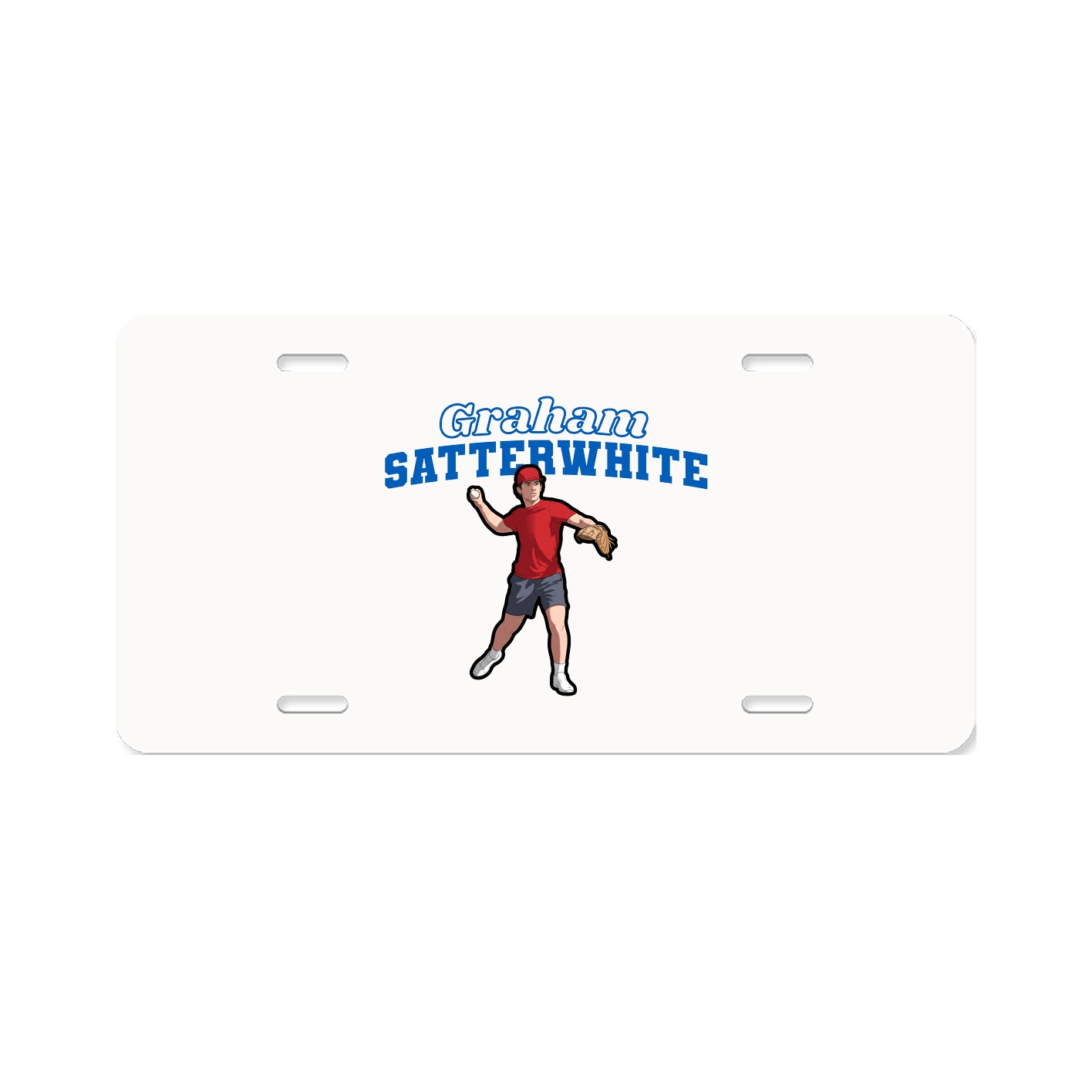 License Plate — Name Arch in Classic
