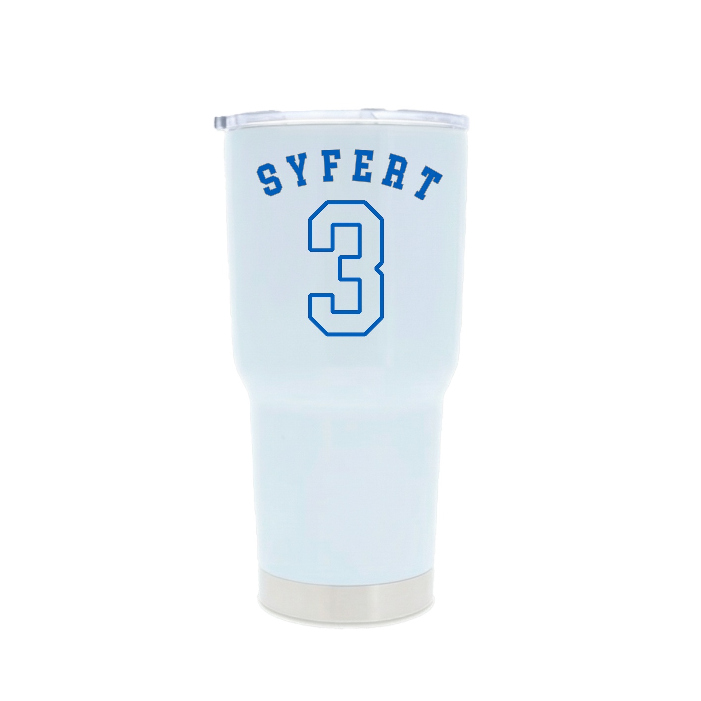30oz Stainless Steel Tumbler — Shirsey Arch in White