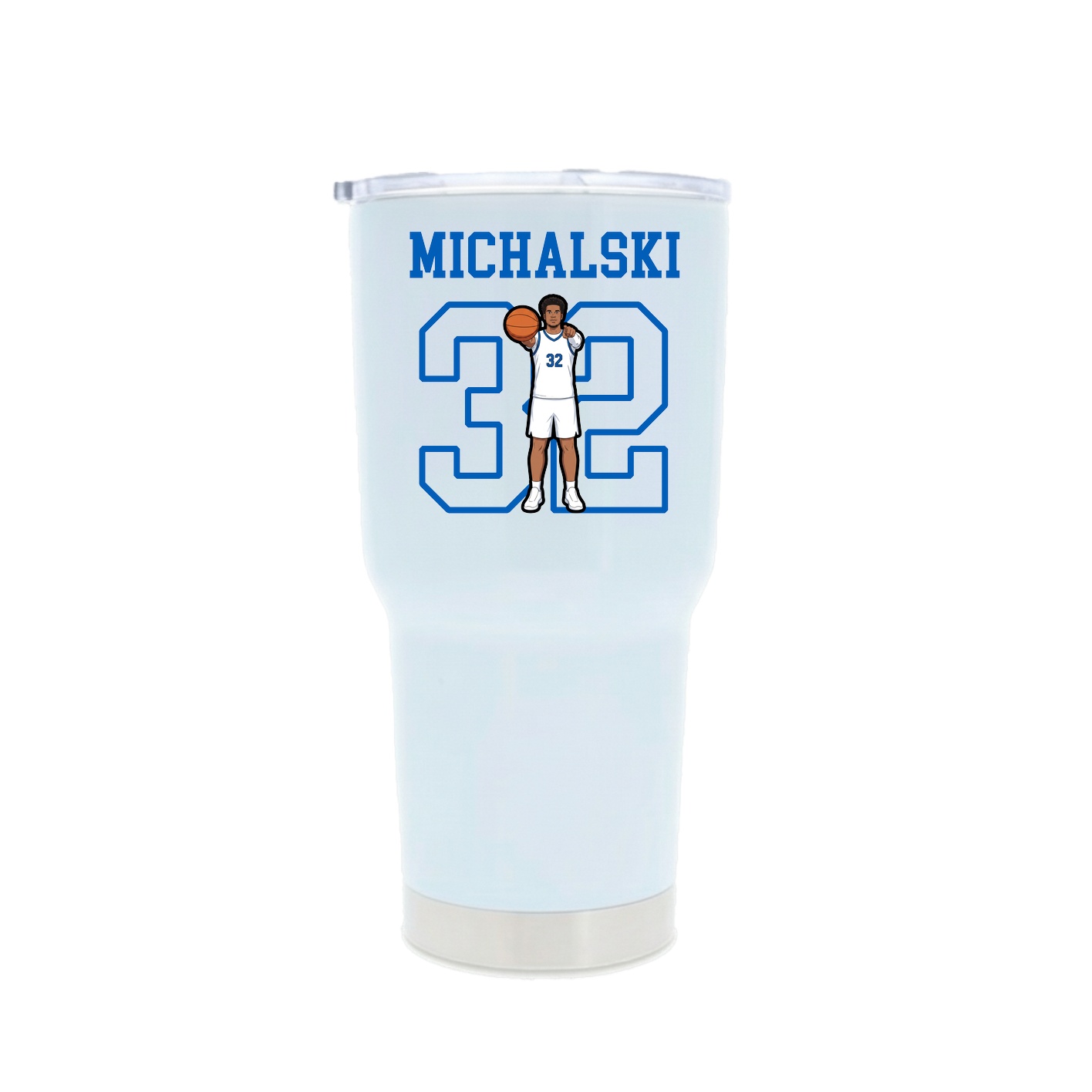 30oz Stainless Steel Tumbler — Shirsey in White