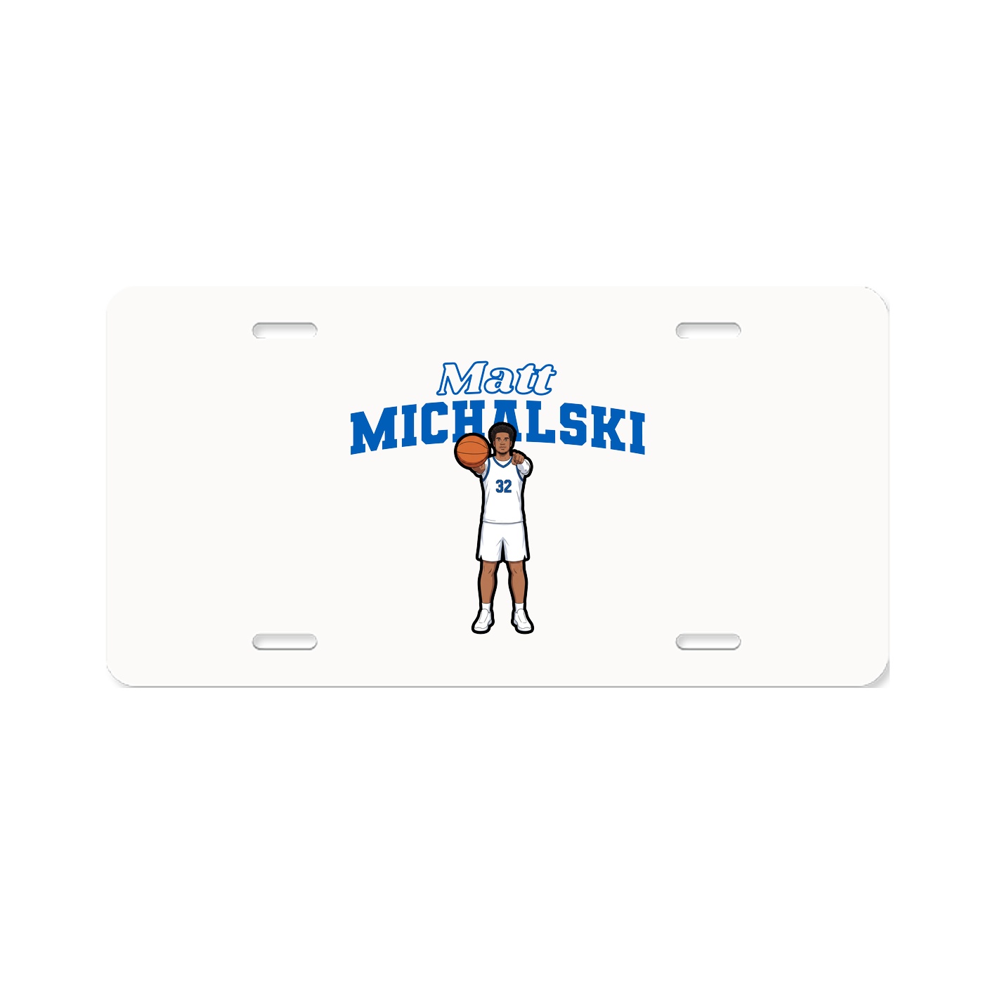 License Plate — Name Arch in Classic