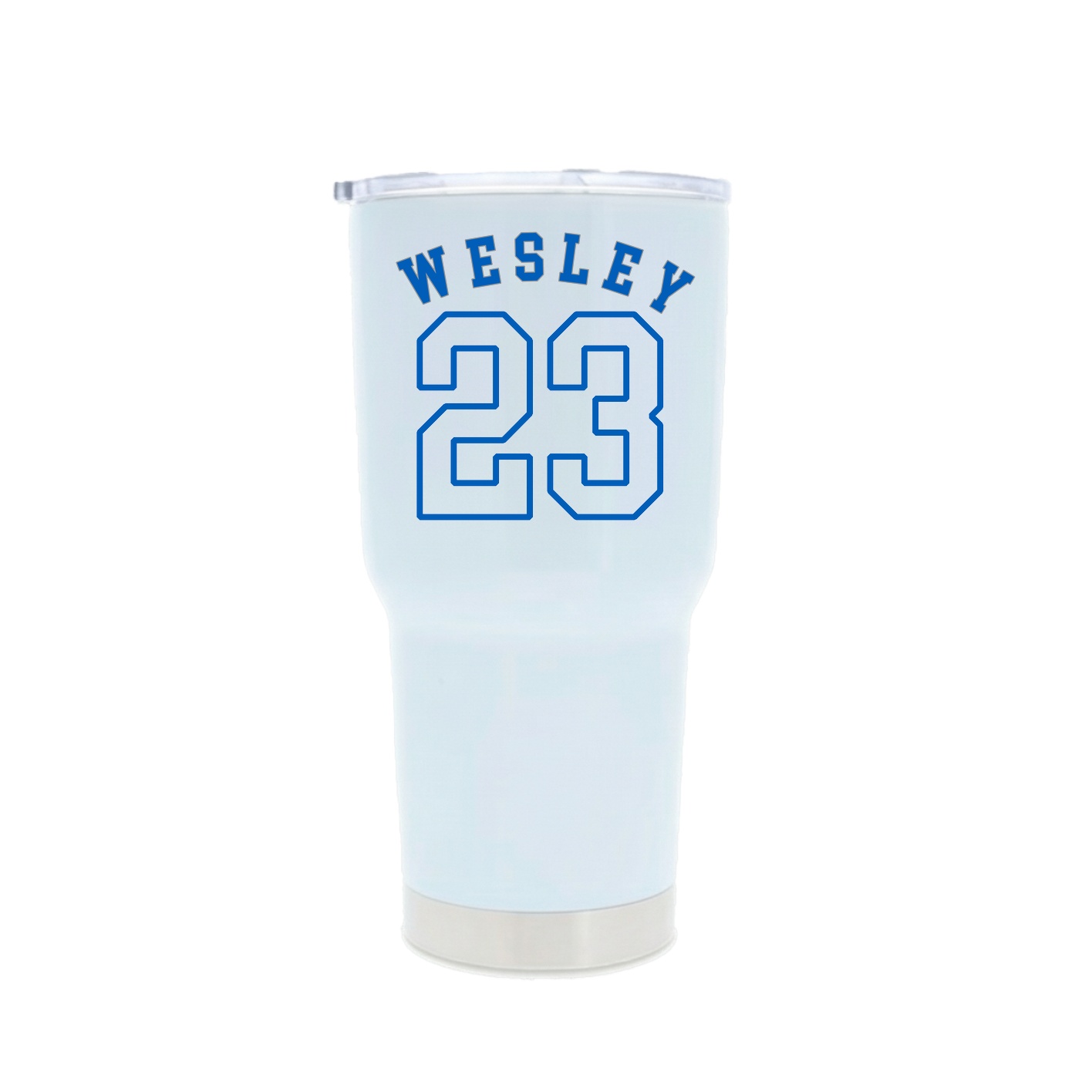30oz Stainless Steel Tumbler — Shirsey Arch in White