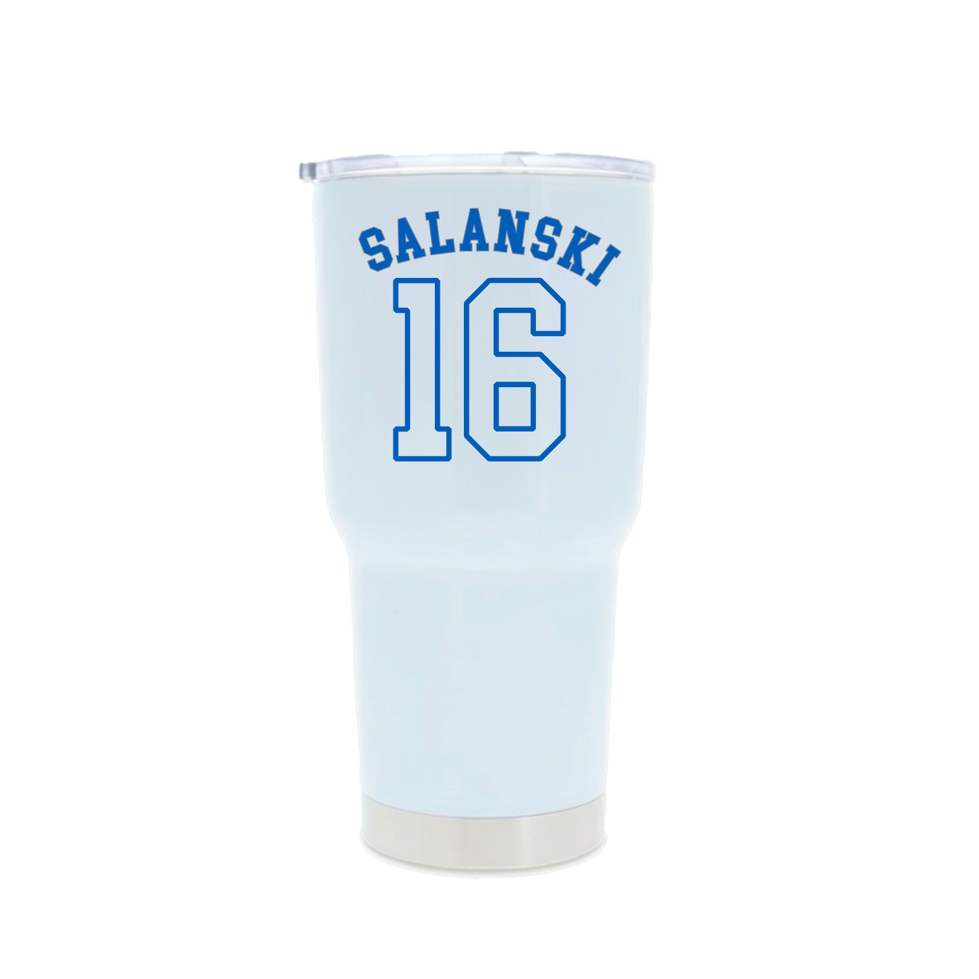30oz Stainless Steel Tumbler — Shirsey Arch in White