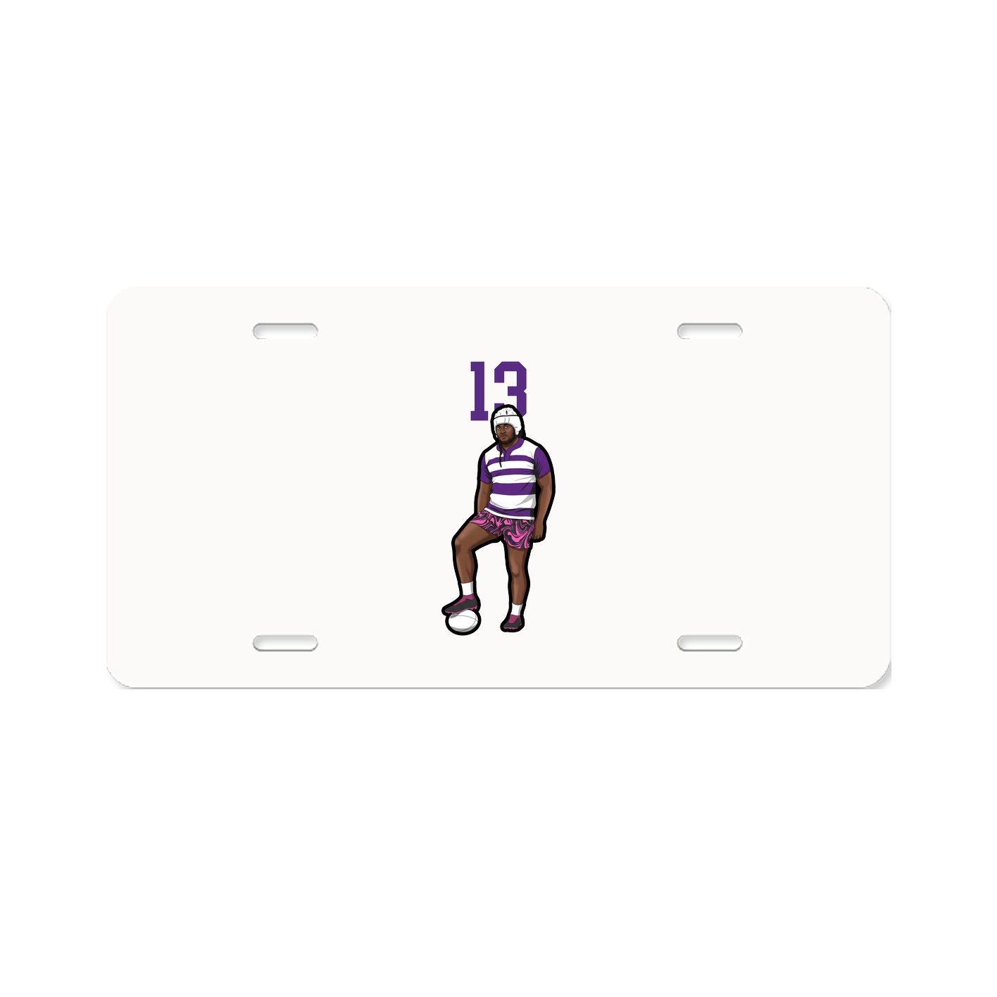 License Plate — Number Top in Classic