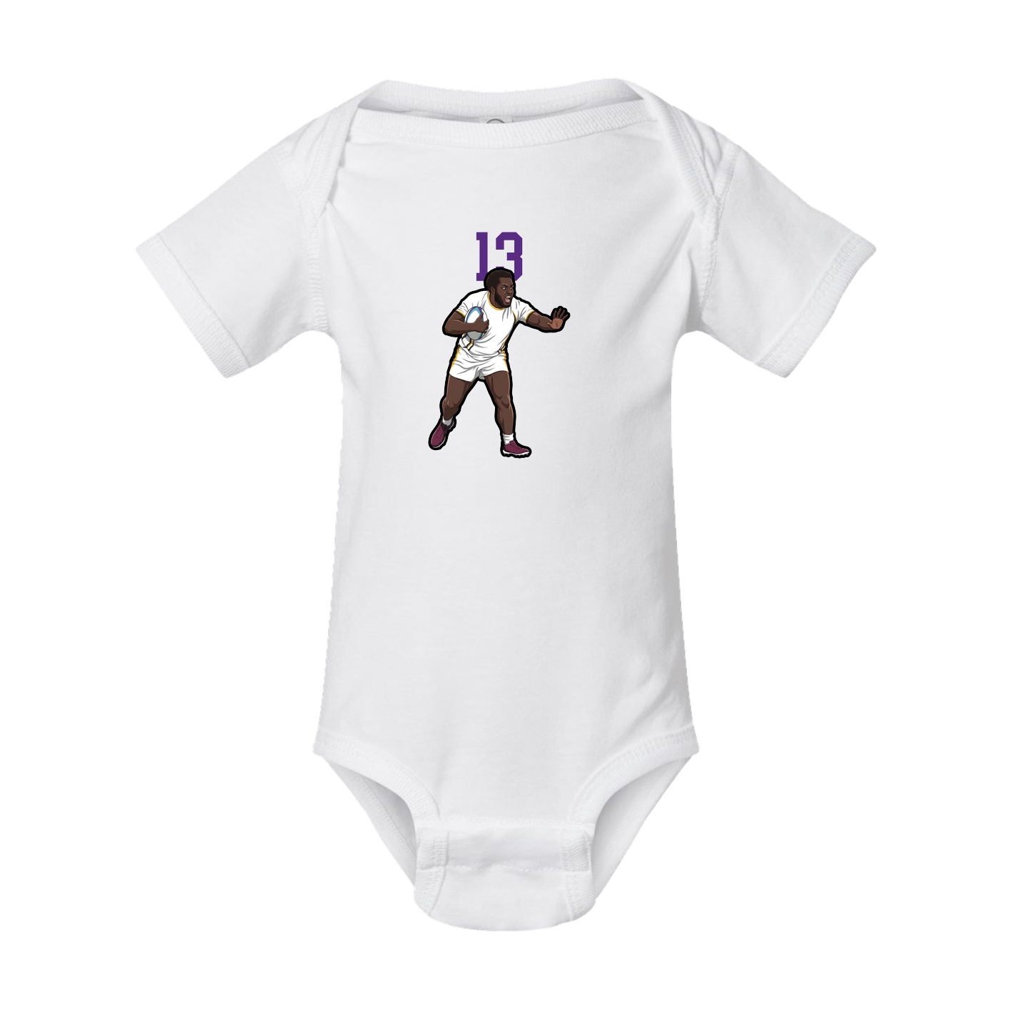 Baby Onesie — Number Top in White