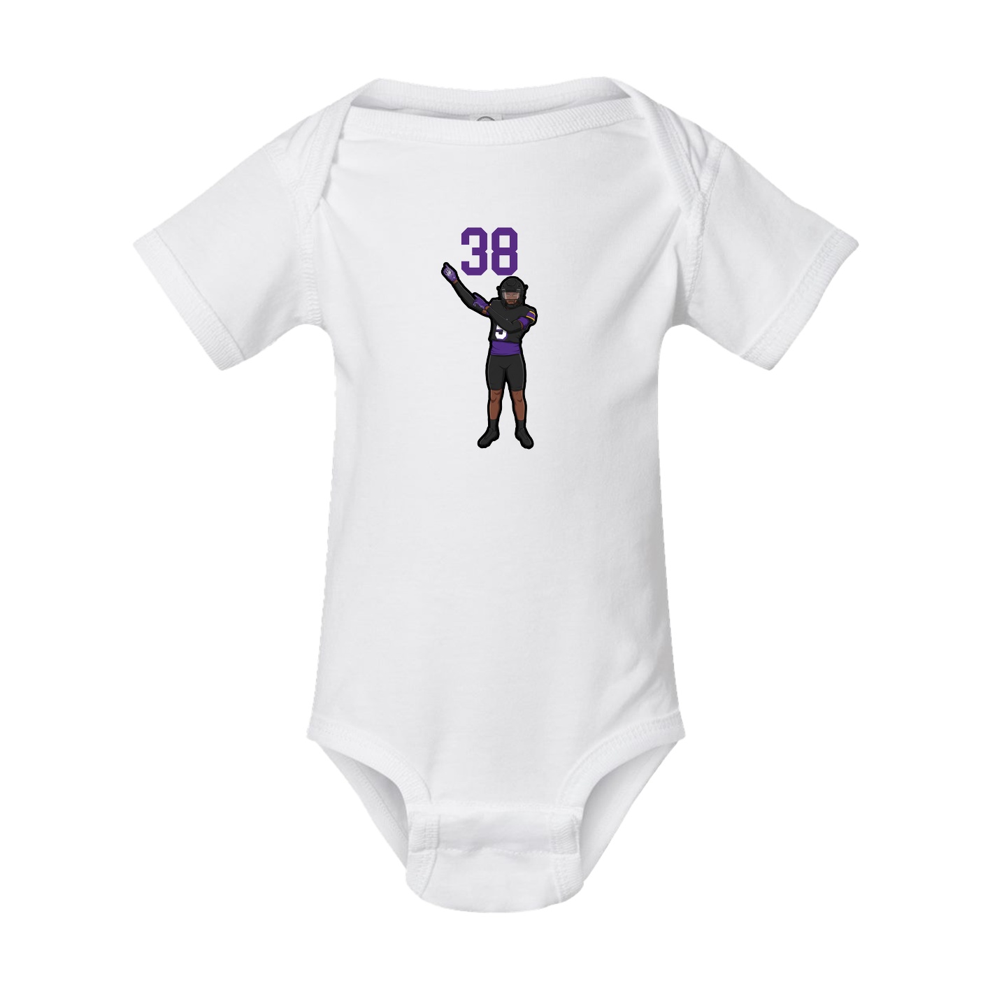 Baby Onesie — Number Top in White