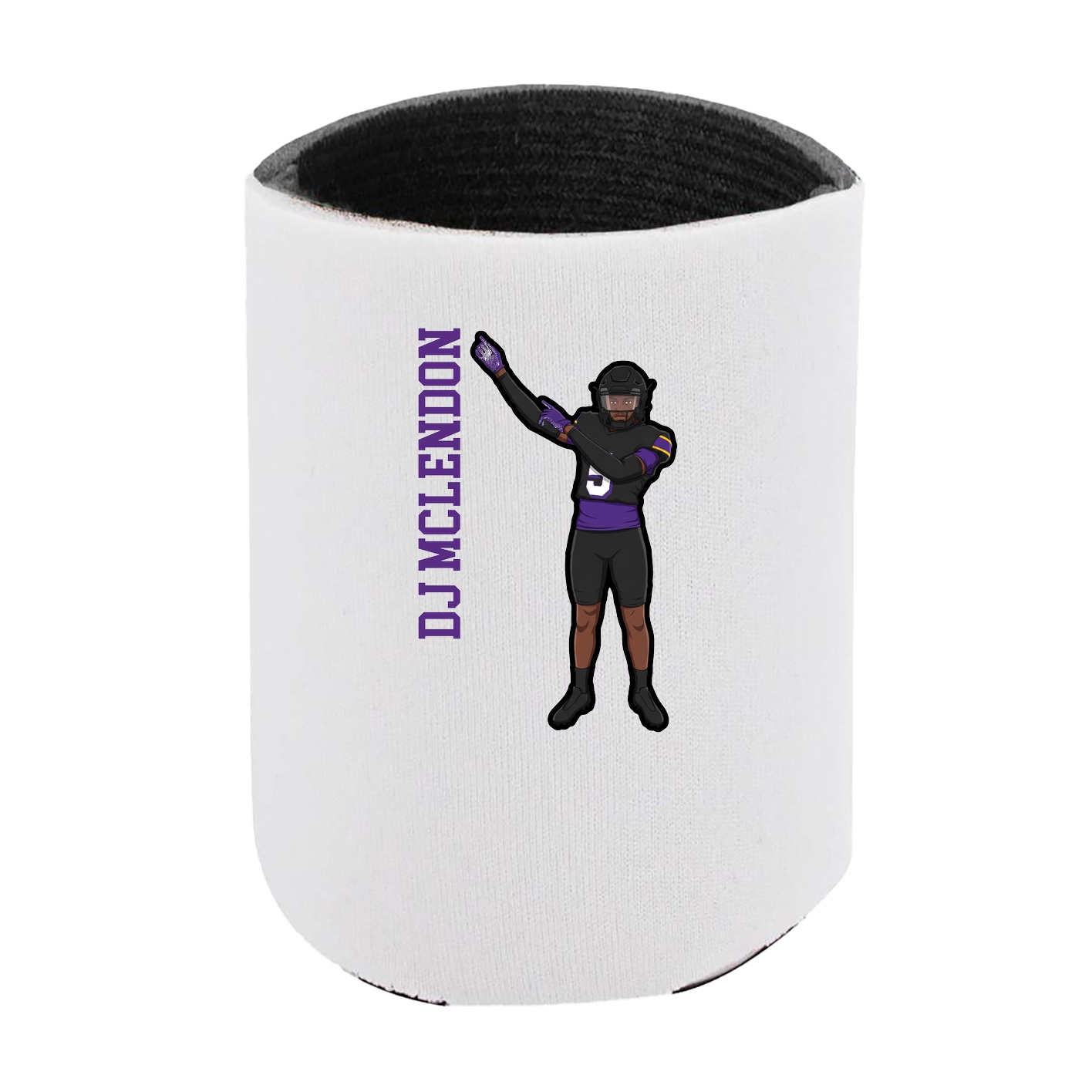 Can Holder — Name Vertical in White