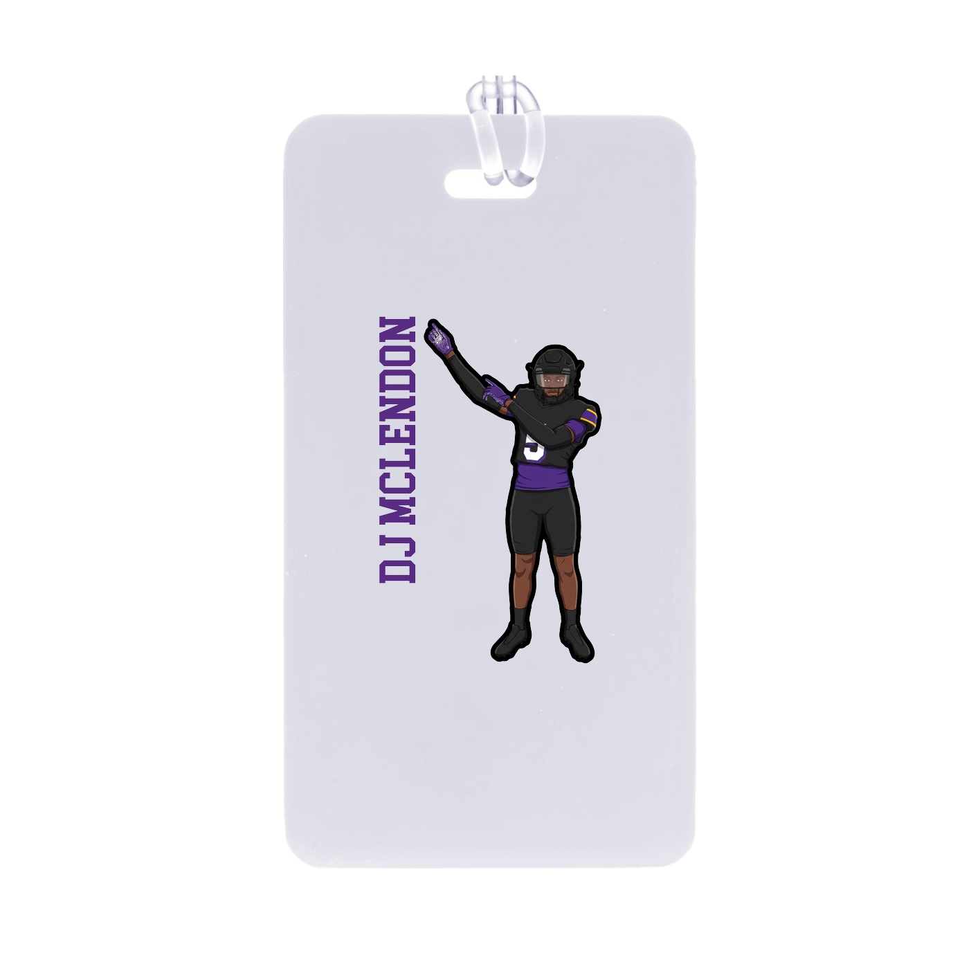 Bag Tag — Name Vertical in Classic