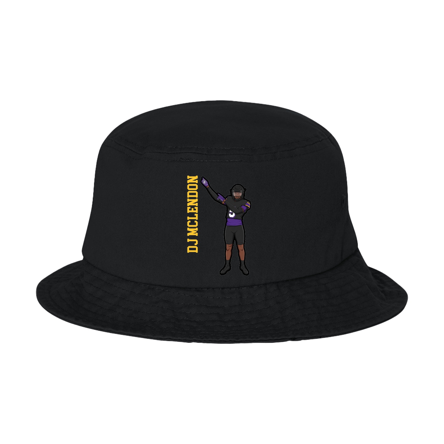 Bucket Cap — Name Vertical in Black
