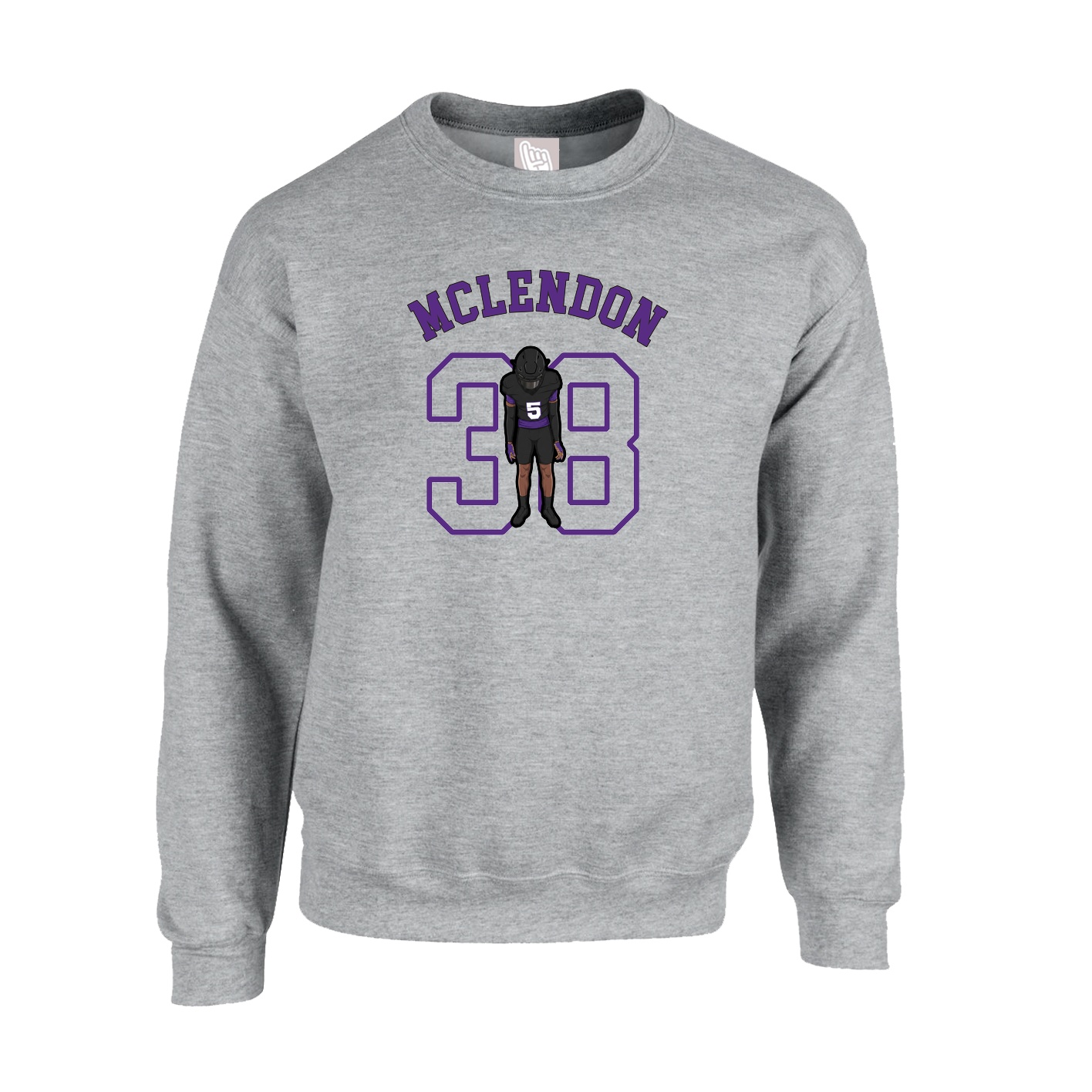 Fleece Crew — Shirsey Arch in Grey