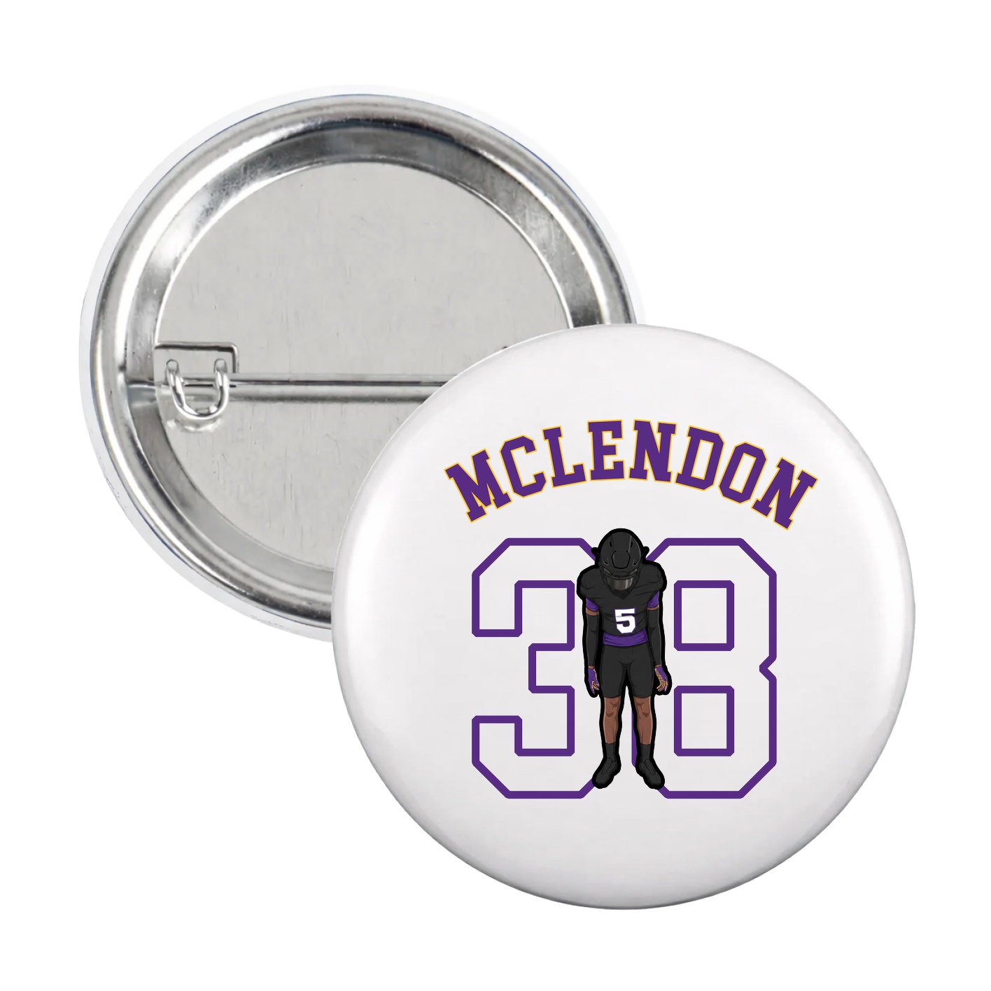Game Day Button — Shirsey Arch in White