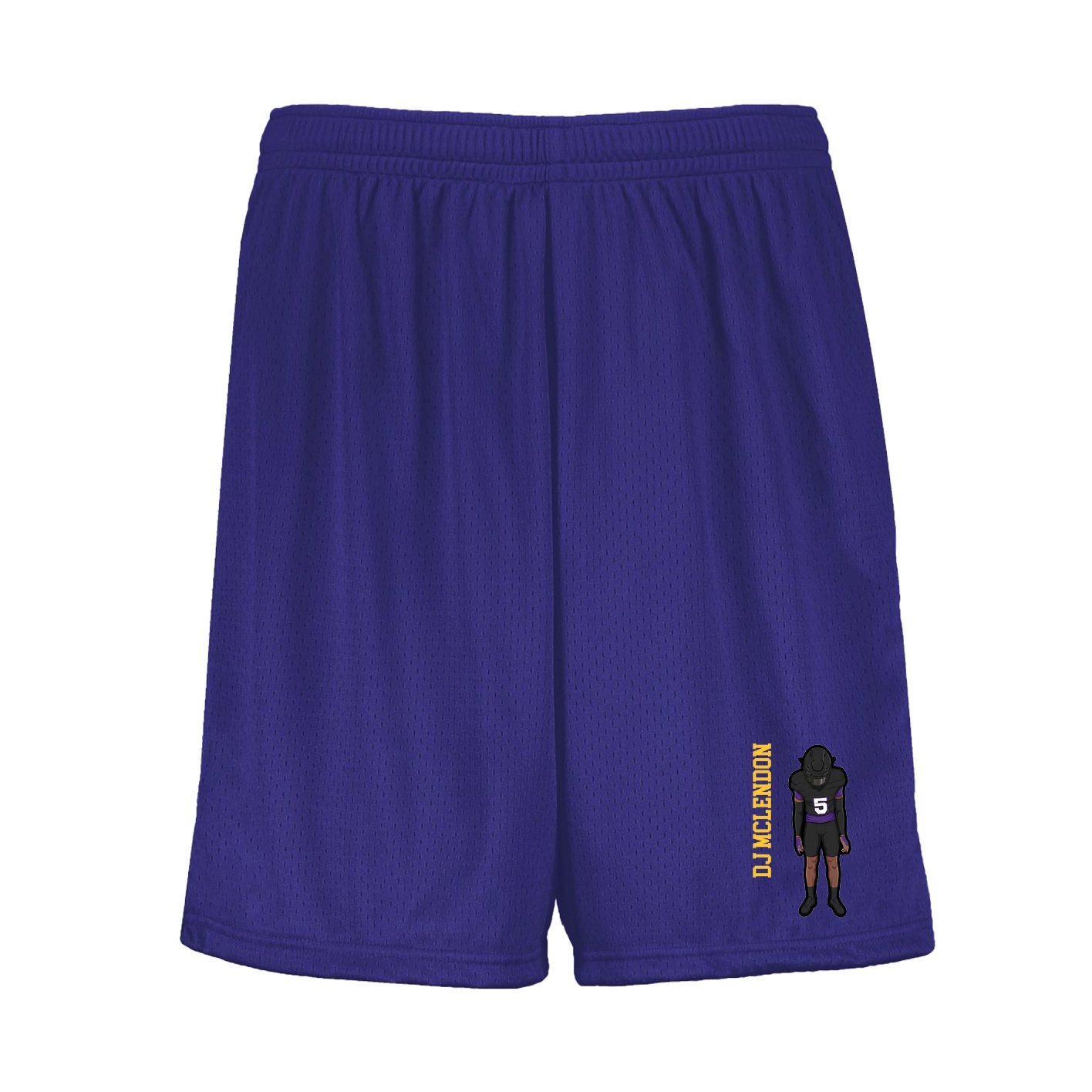 Shorts — Name Vertical in Purple
